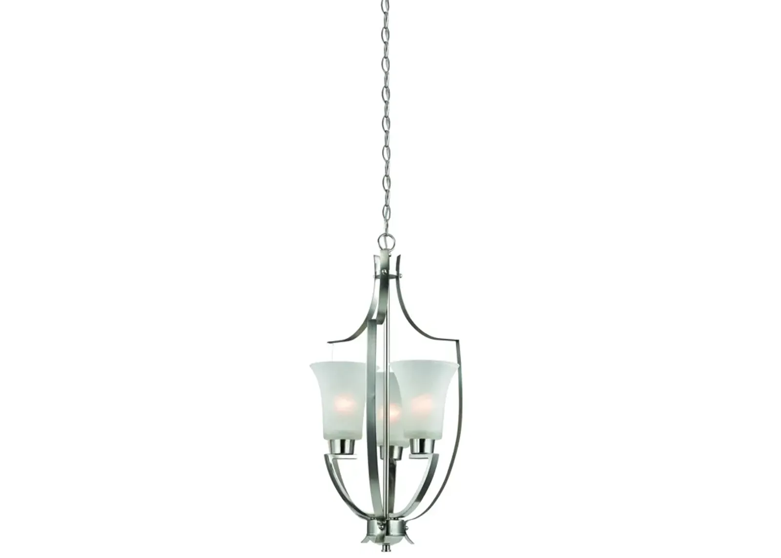 Foyer 15" Wide 3-Light Pendant - Brushed Nickel