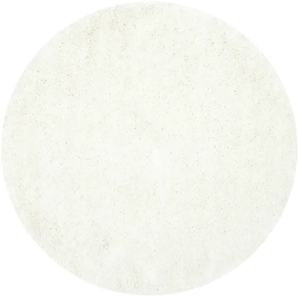 POPCORN SHAG Beige  6' X 6' Round Round Rug