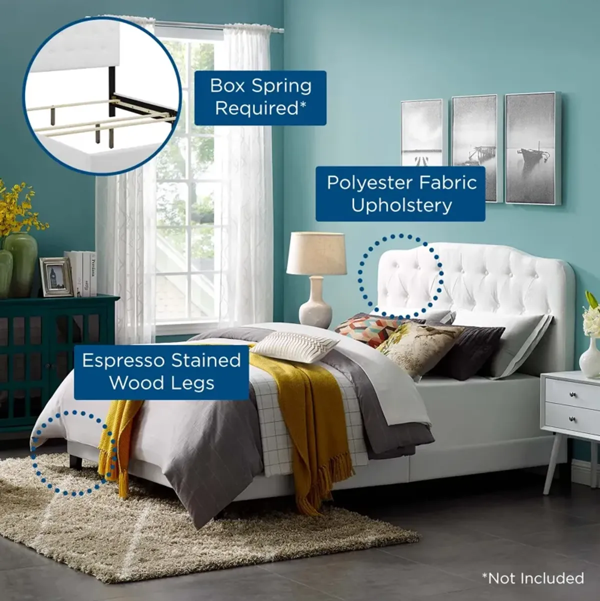 Amelia Upholstered Bed