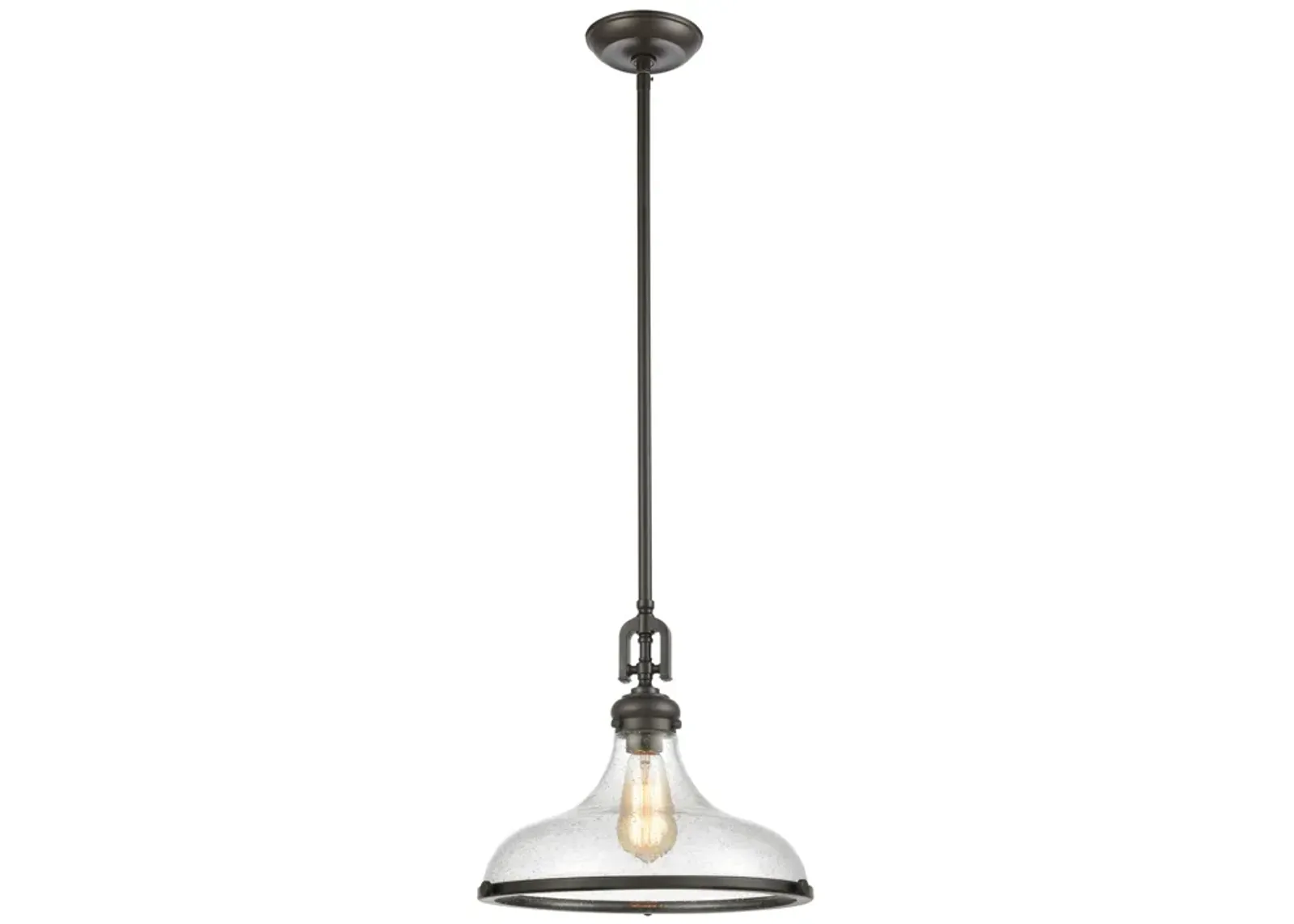 Rutherford 15" Wide 1-Light Pendant - Oil Rubbed Bronze