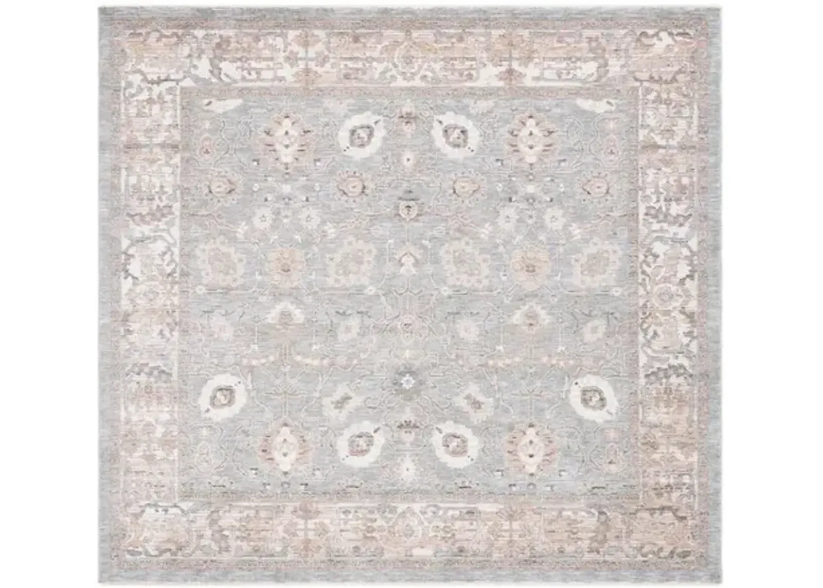 HARLOW 104 Grey  6'-3' X 6'-3' Square Square Rug