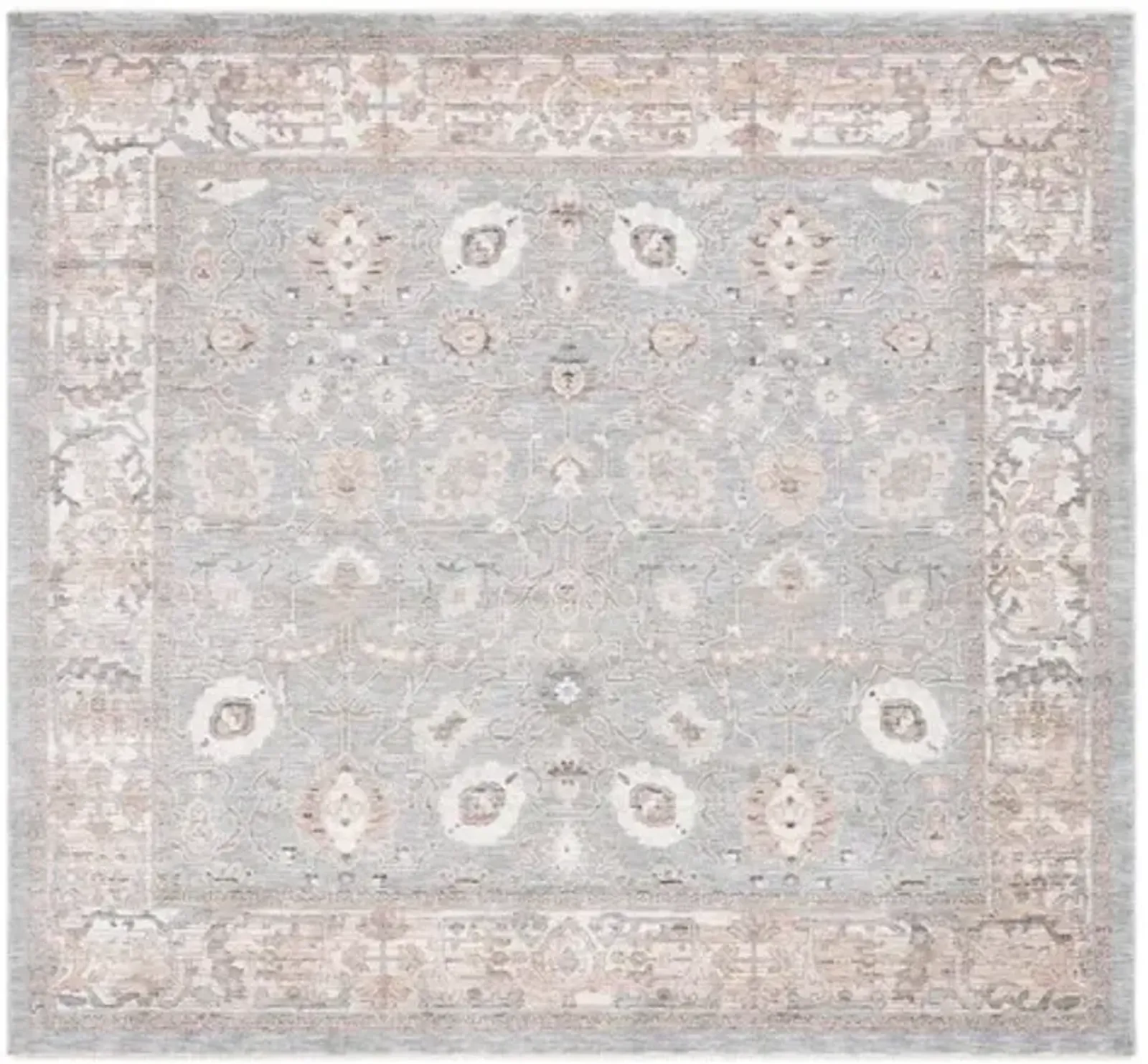 HARLOW 104 Grey  6'-3' X 6'-3' Square Square Rug