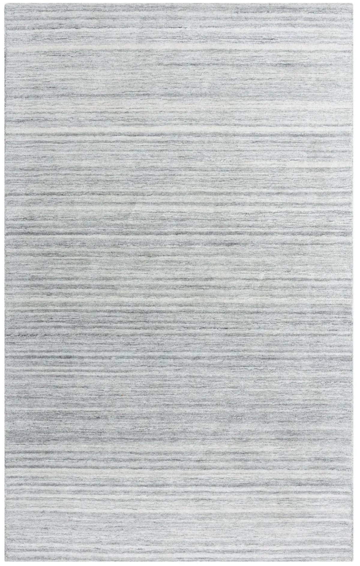 Seasand Lt. Gray Muted Stripe Recycled Polyester 5' x 7'6" Rectangle Rug