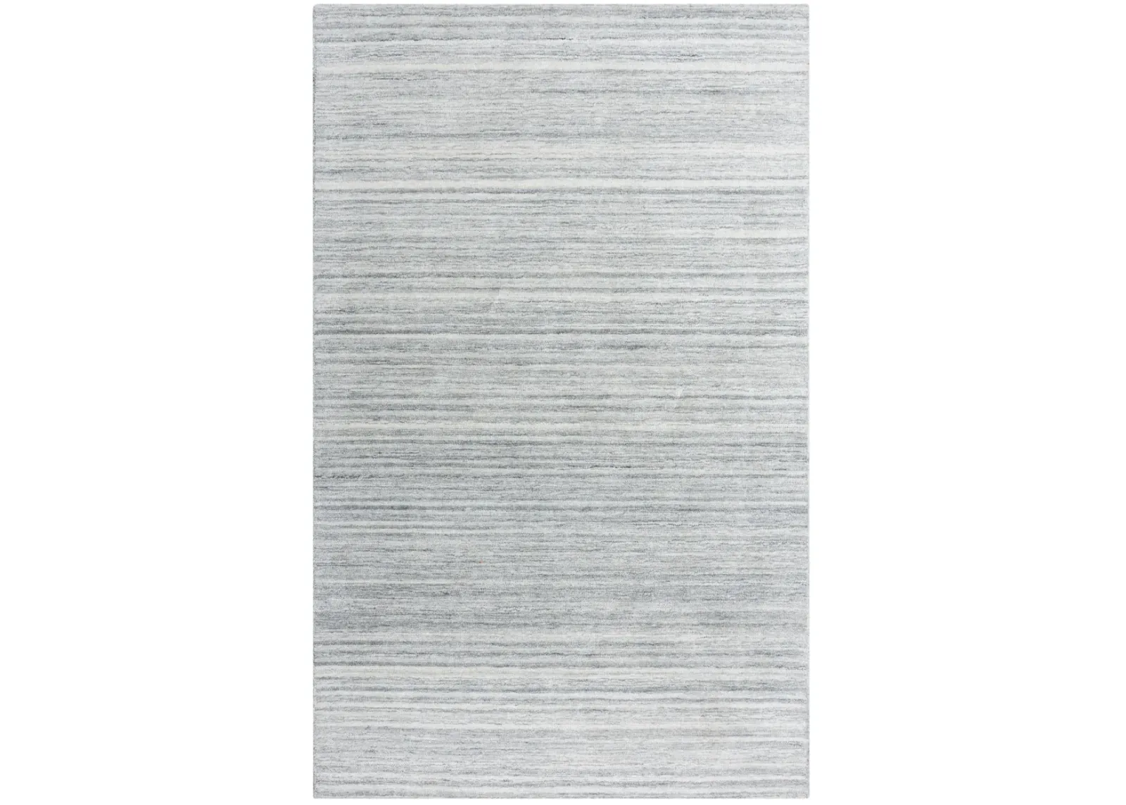 Seasand Lt. Gray Muted Stripe Recycled Polyester 5' x 7'6" Rectangle Rug