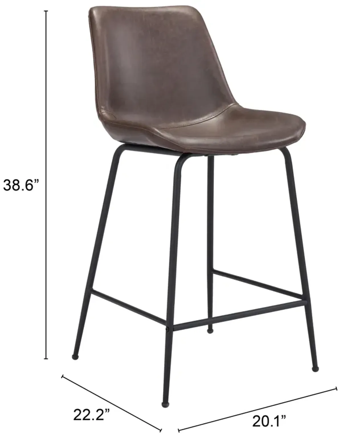 Byron Counter Stool Brown