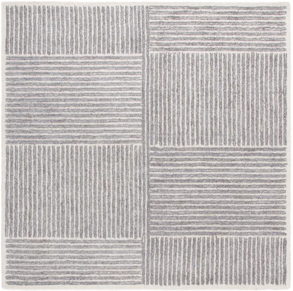 ABSTRACT Hand Tufted 6' x 6' Square area rug