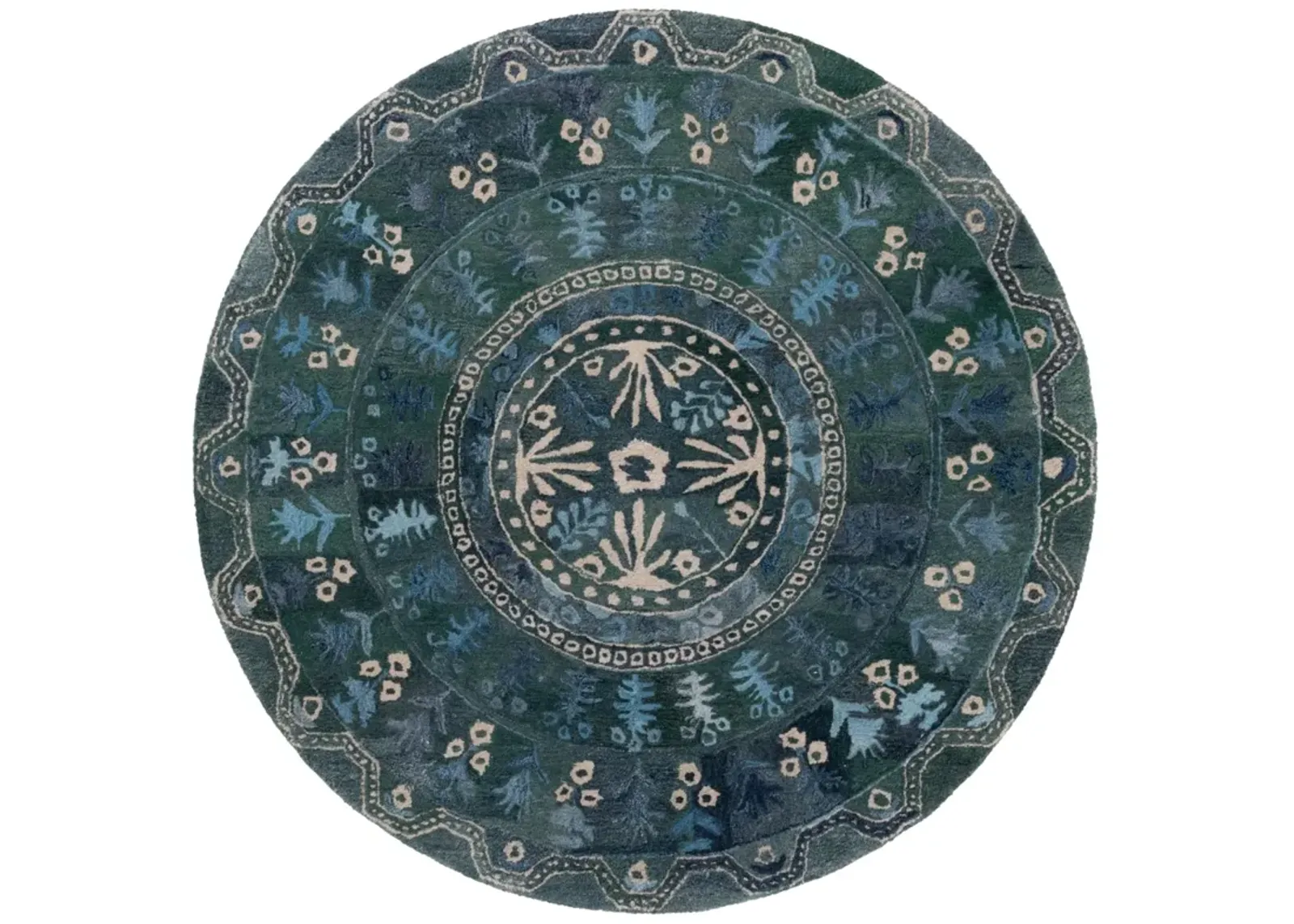 ANATOLIA 410 NAVY  6' x 6' Round Round Rug