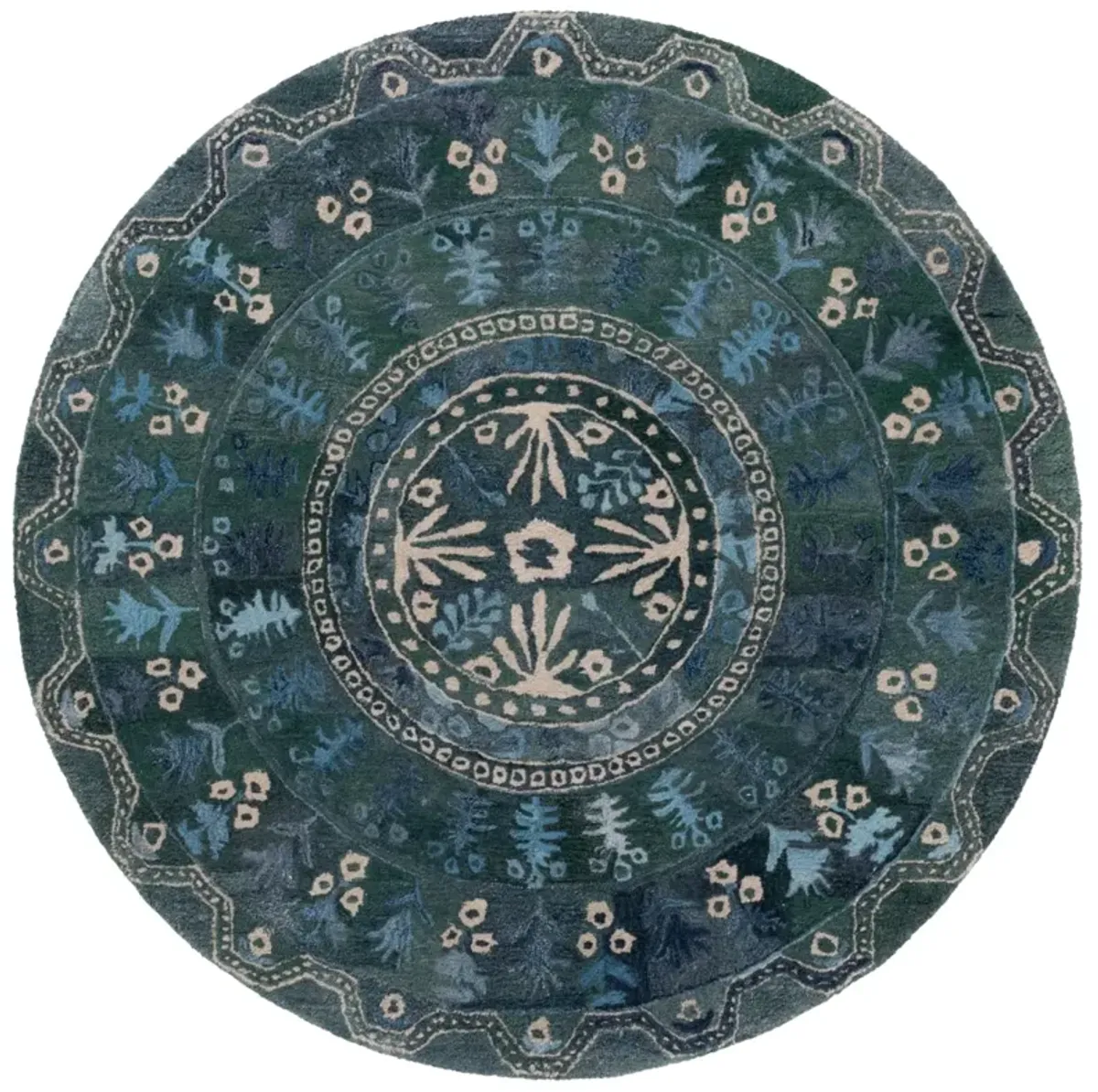 ANATOLIA 410 NAVY  6' x 6' Round Round Rug