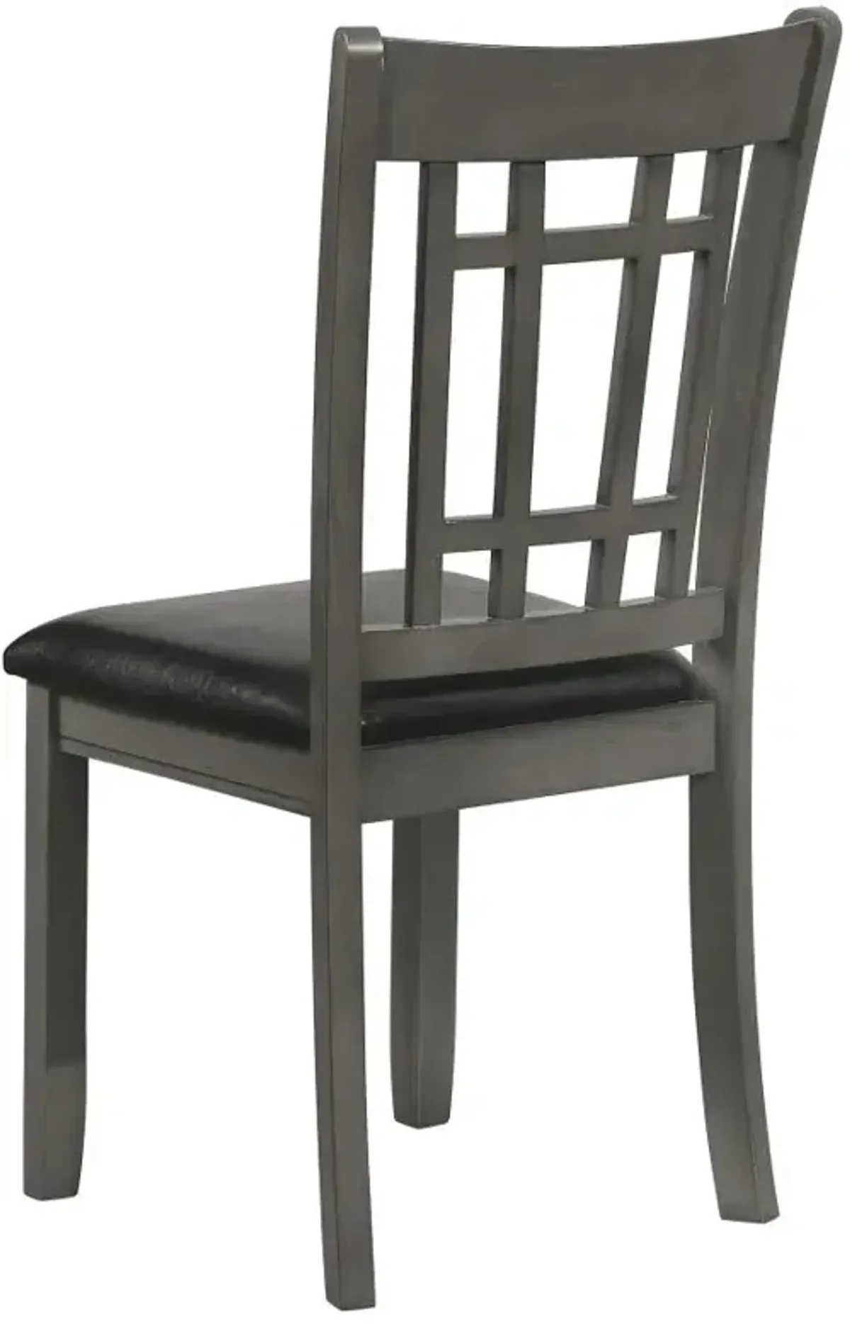 Lavon Padded Dining Side Chairs Medium Grey and Black (Set of 2)