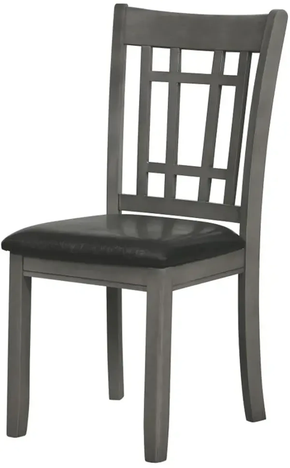 Lavon Padded Dining Side Chairs Medium Grey and Black (Set of 2)