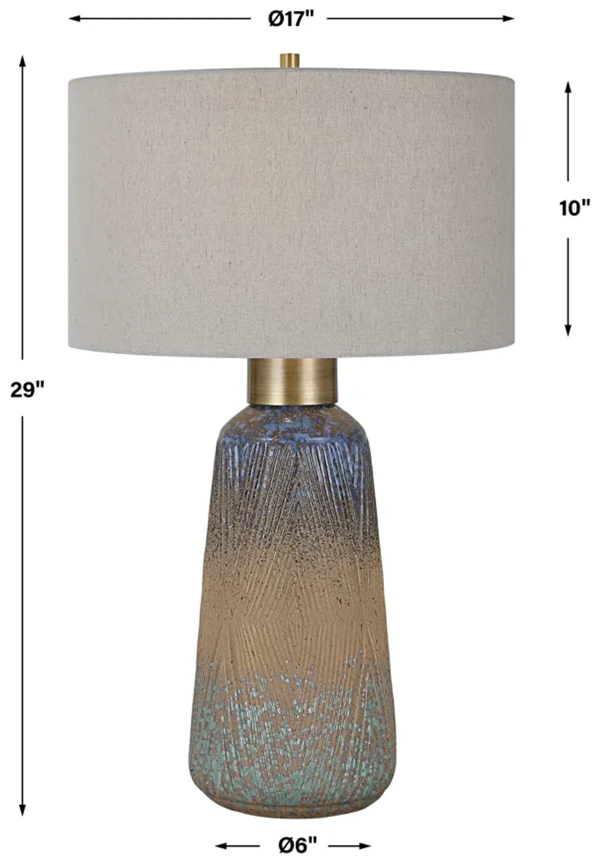 Uttermost Western Sky Ceramic Table Lamp