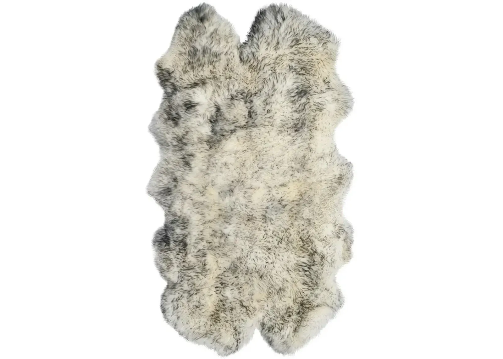 SHEEP SKIN 121 Grey  2' X 6' Runner Rug