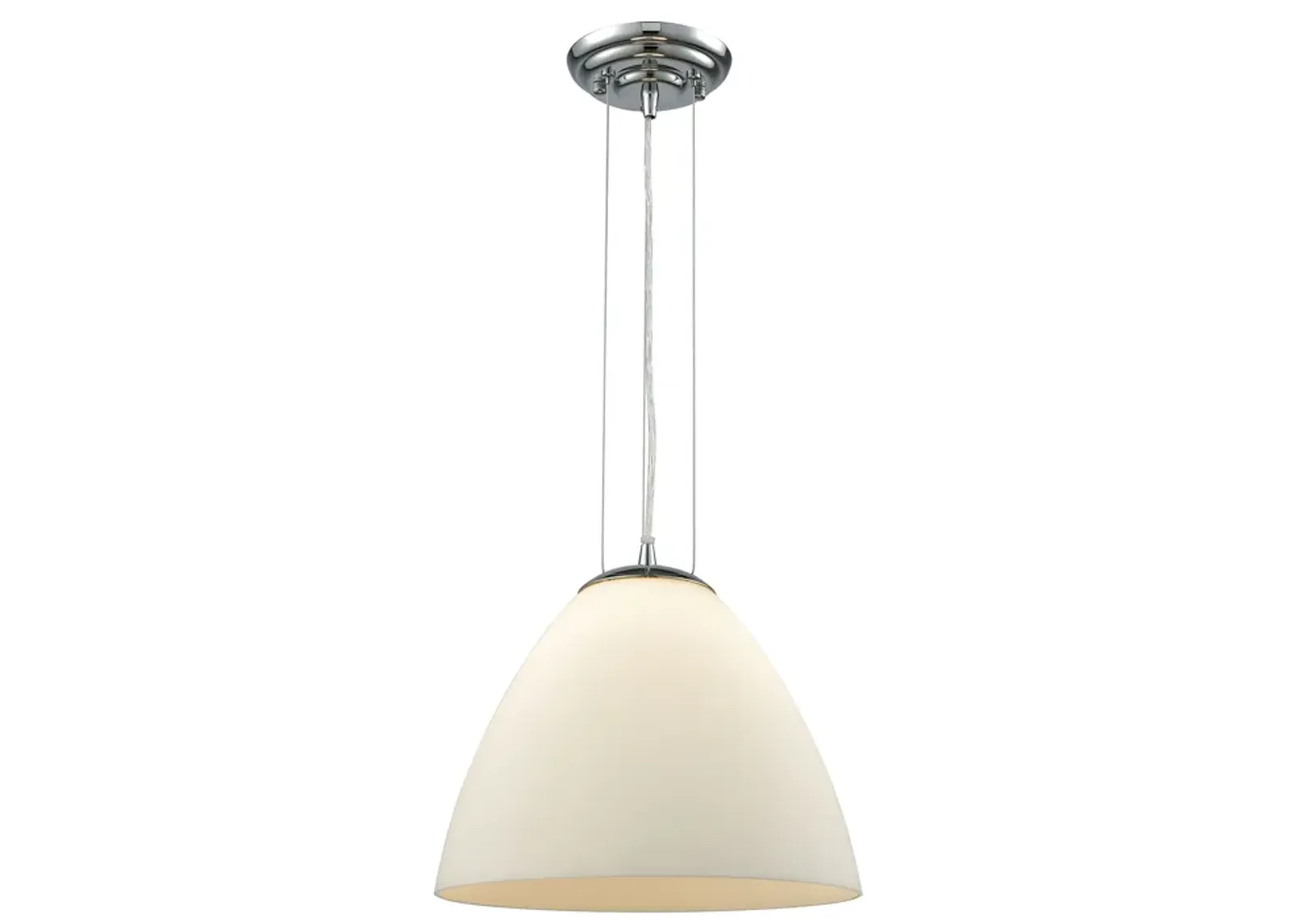 Merida 12" Wide 1-Light Mini Pendant - Polished Chrome