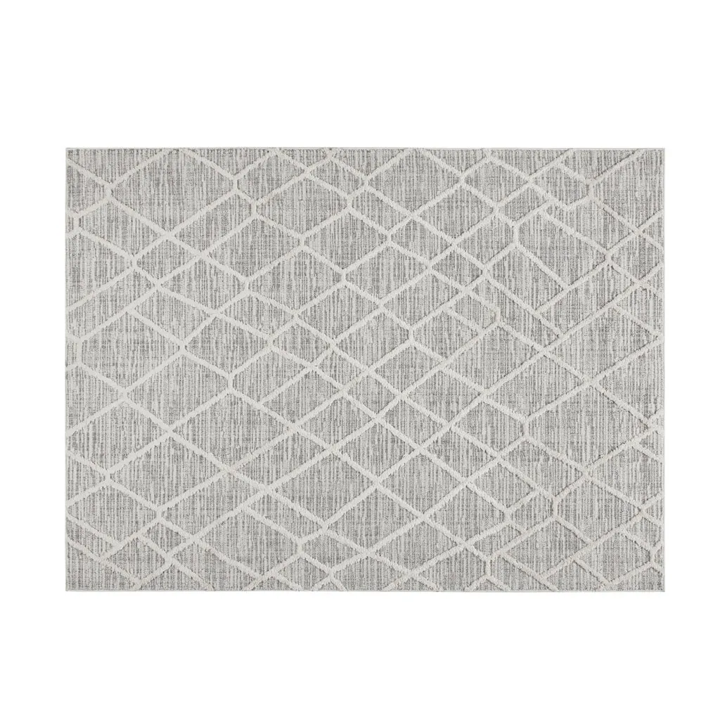 Madison Park Ashley Gray/Cream Terni Pebble Indoor Area Rug