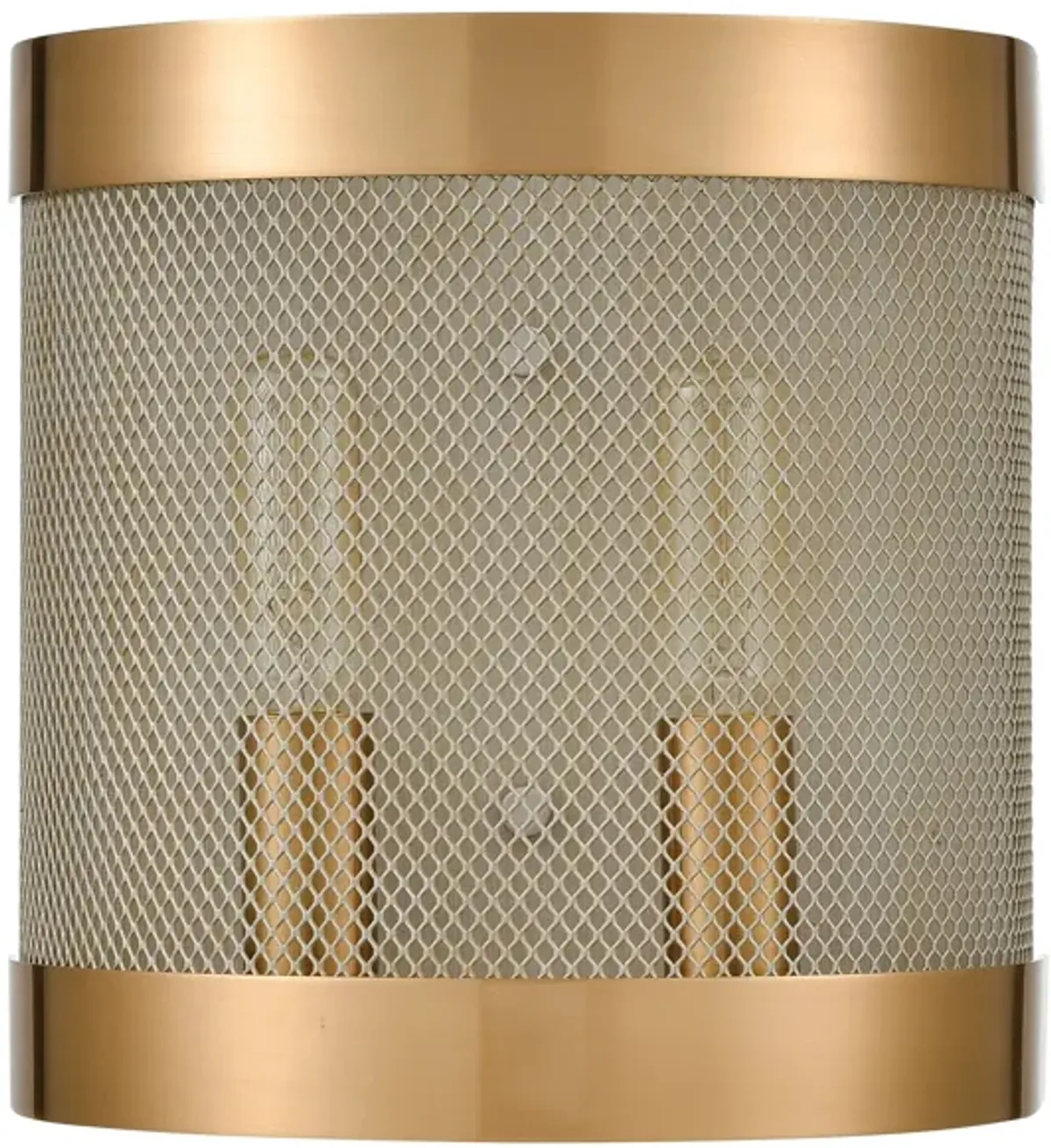 Line in the Sand 8" High 2-Light Sconce - Satin Brass