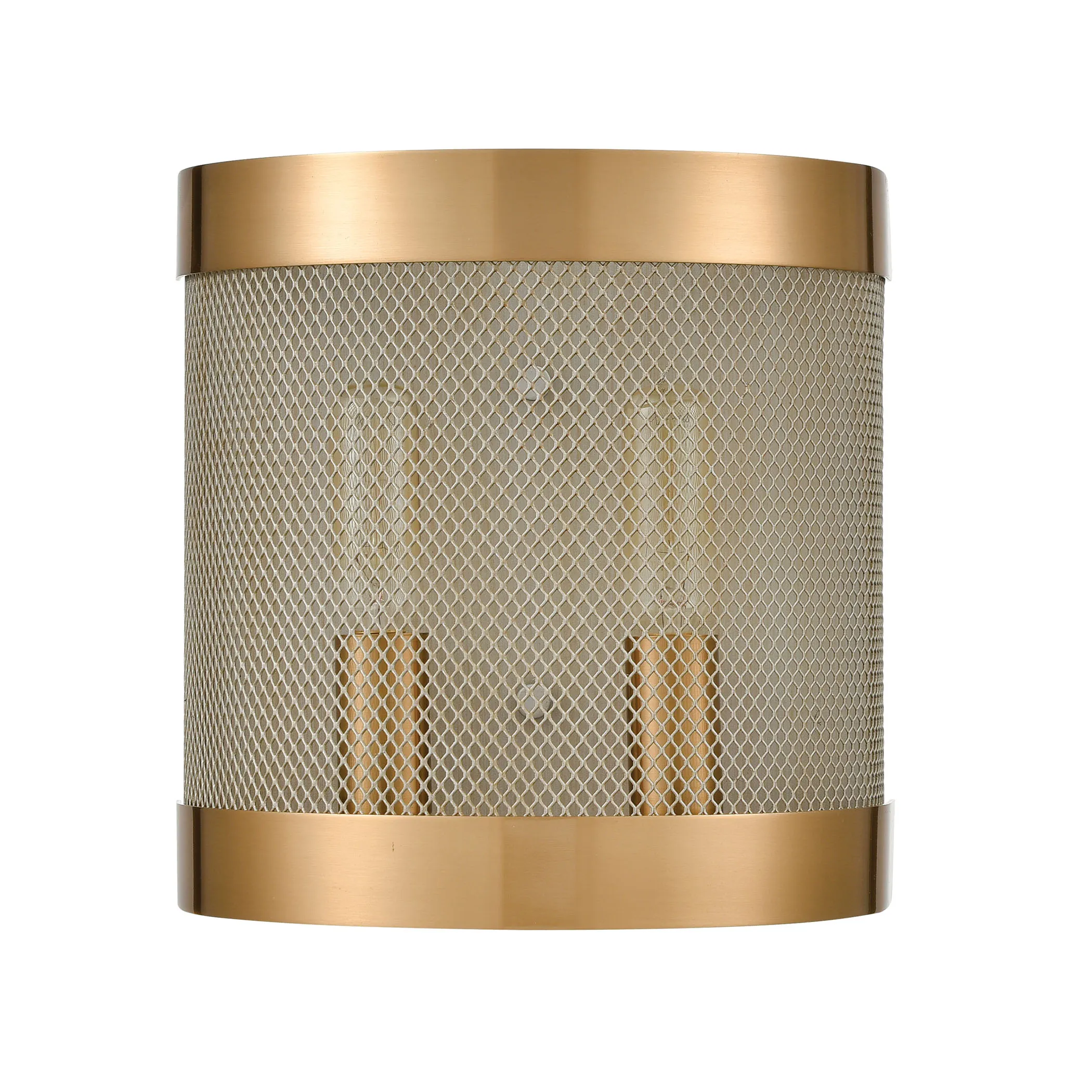 Line in the Sand 8" High 2-Light Sconce - Satin Brass