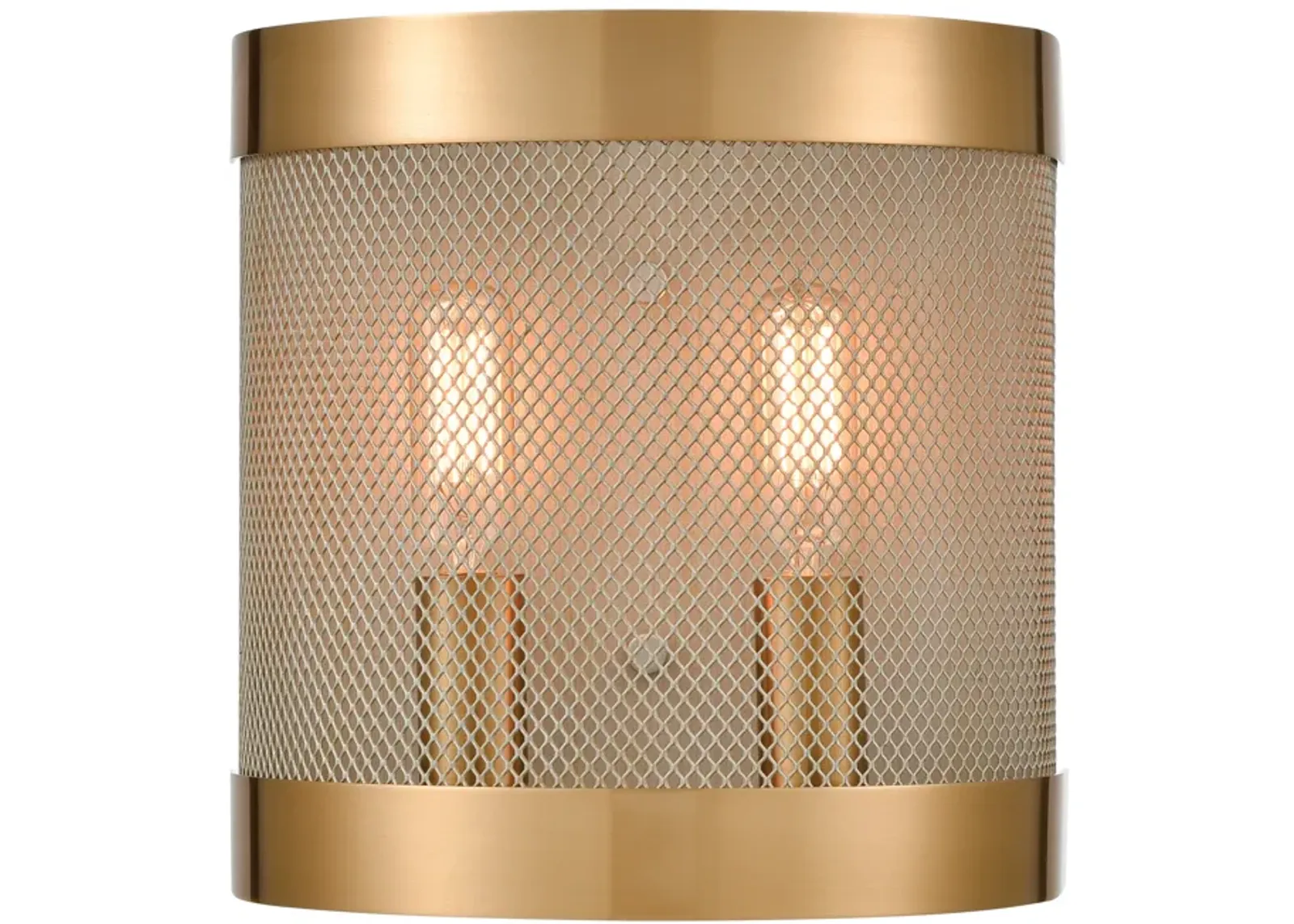 Line in the Sand 8" High 2-Light Sconce - Satin Brass