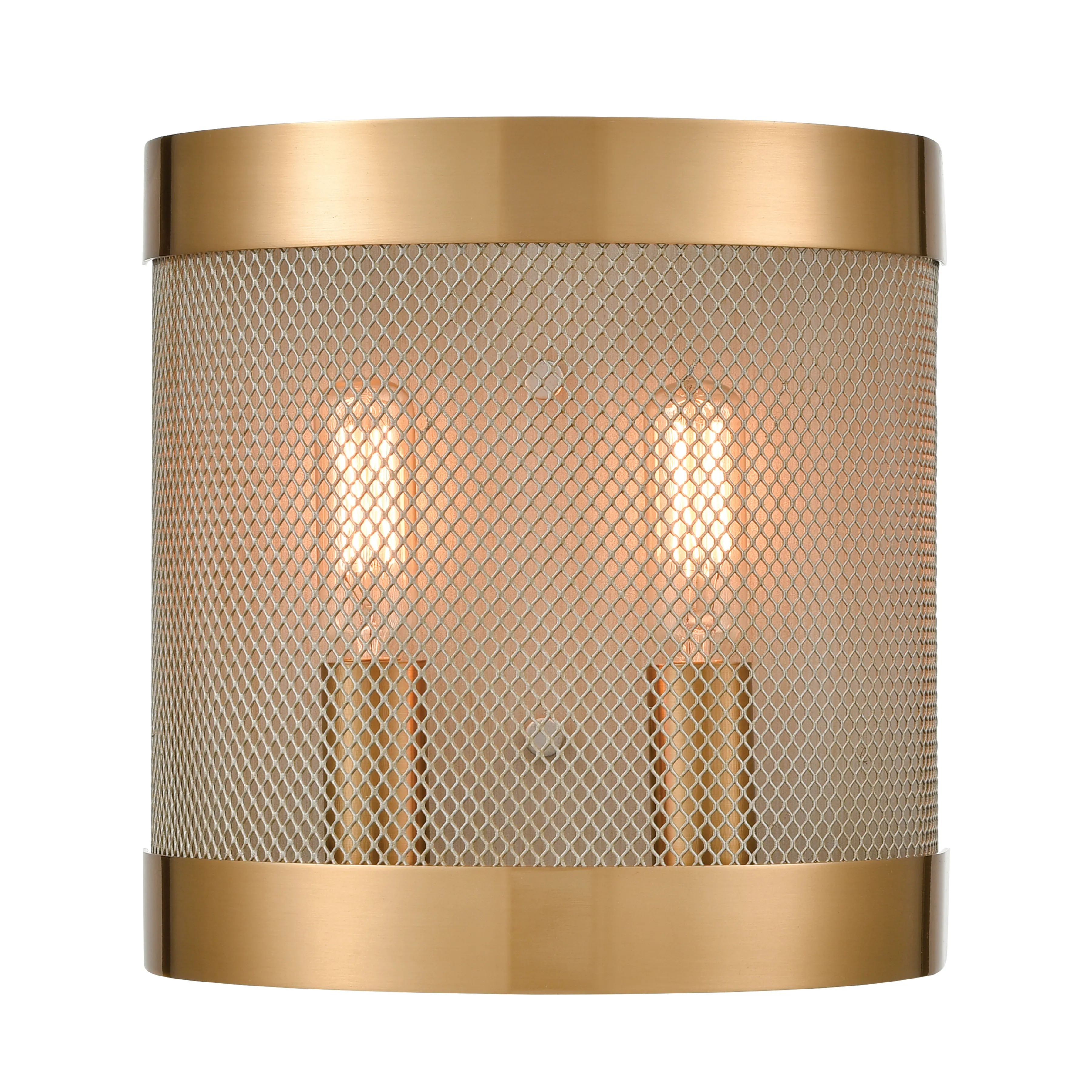 Line in the Sand 8" High 2-Light Sconce - Satin Brass