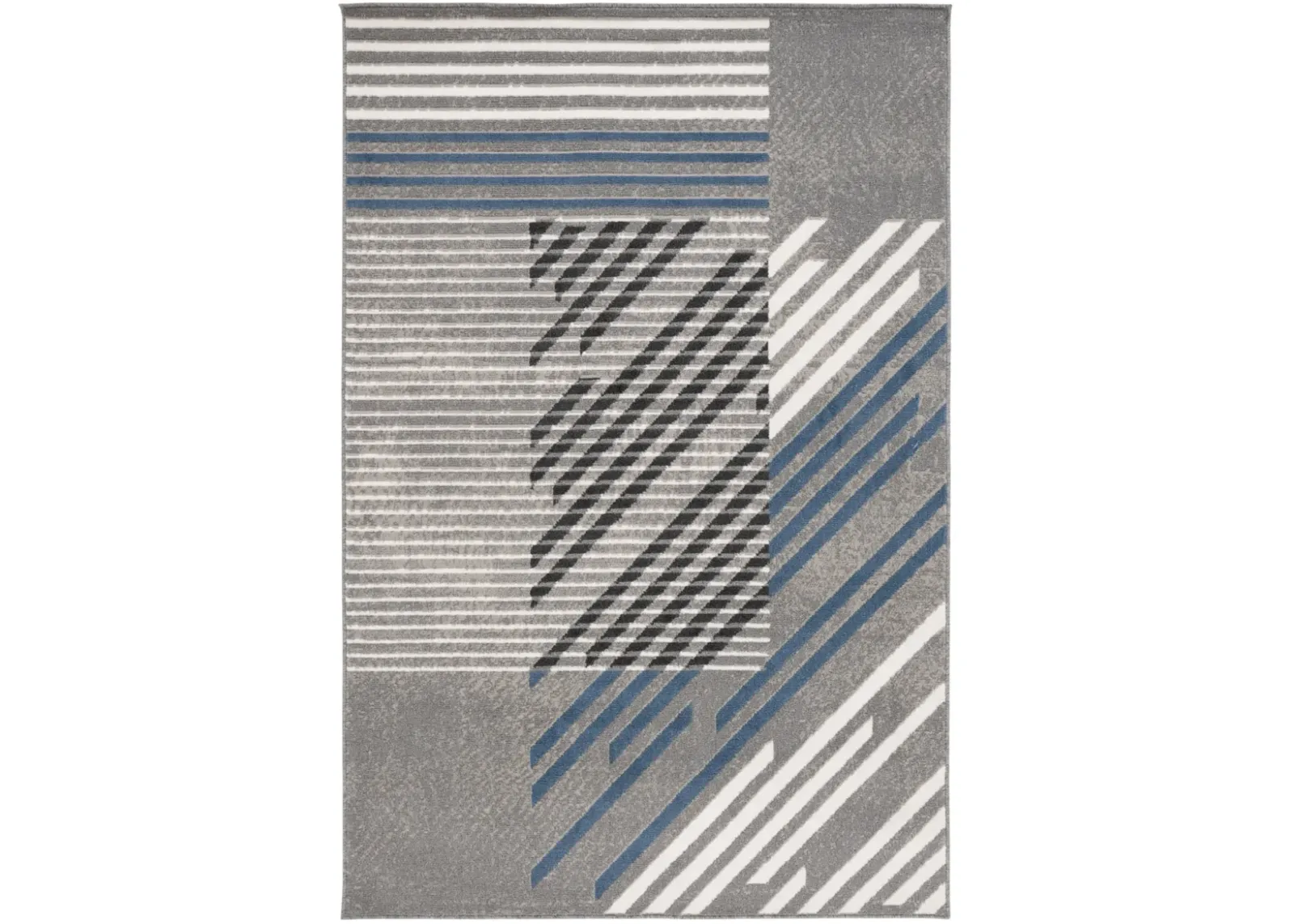 PYRAMID 228 GREY  5'-3' x 7'-8' Medium Rectangle Rug