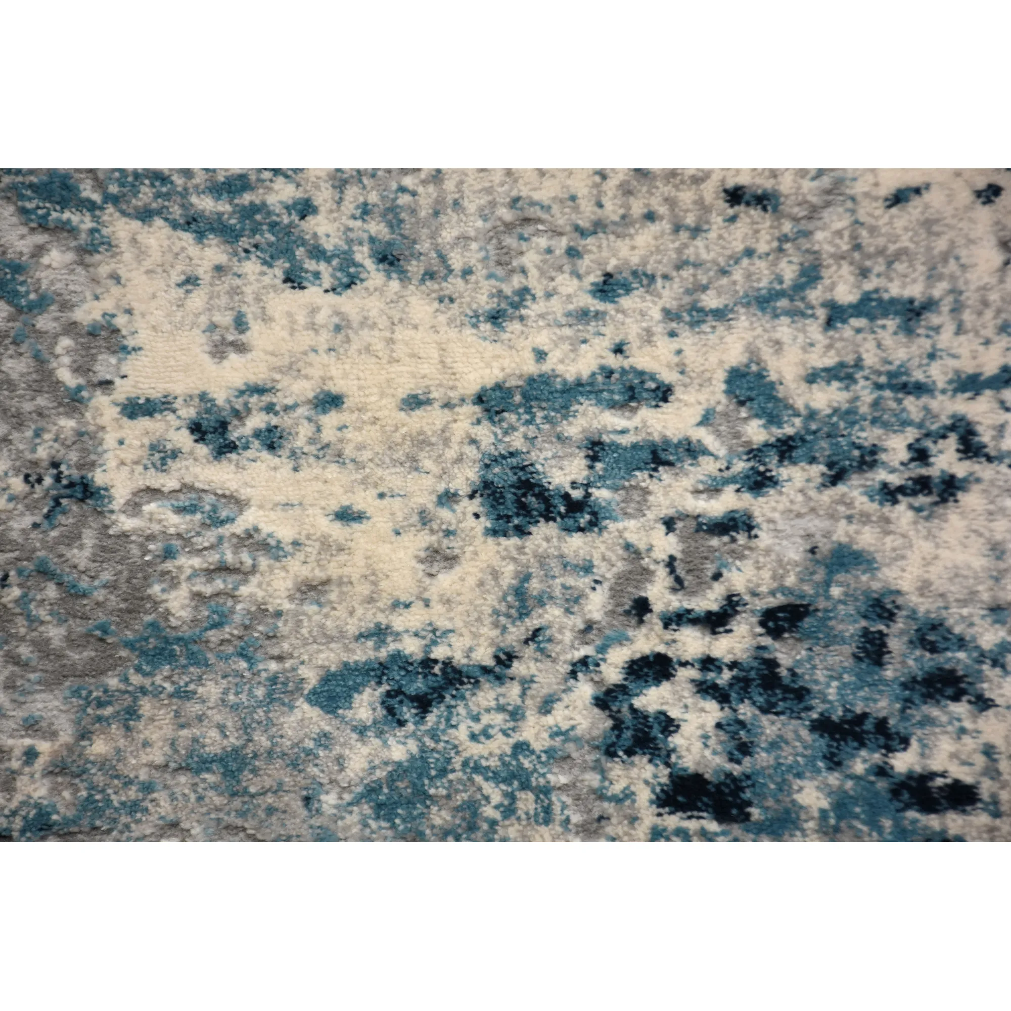 ARIELLA Blue & grey Rectangle 7'10 x 10'2 Rug