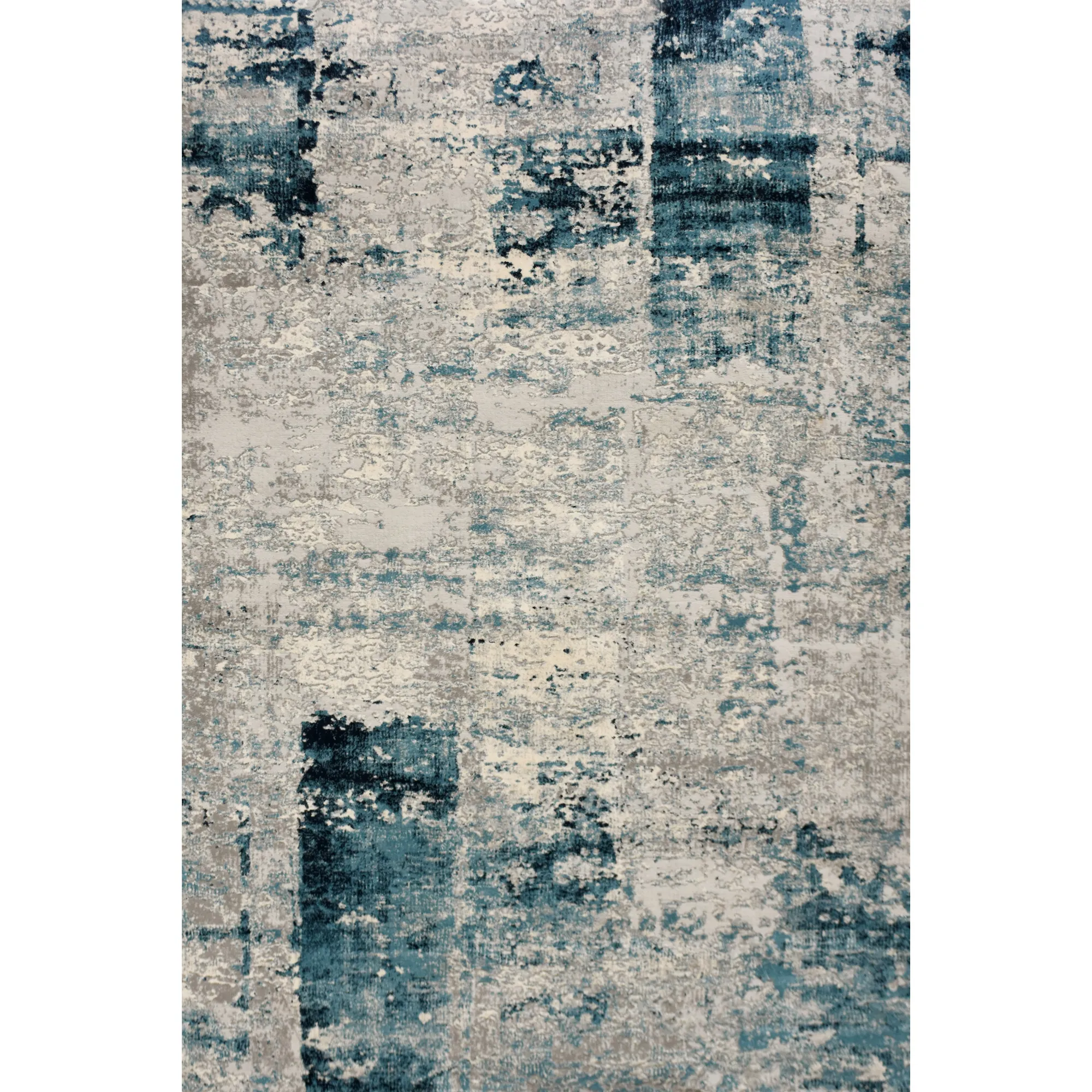 ARIELLA Blue & grey Rectangle 7'10 x 10'2 Rug