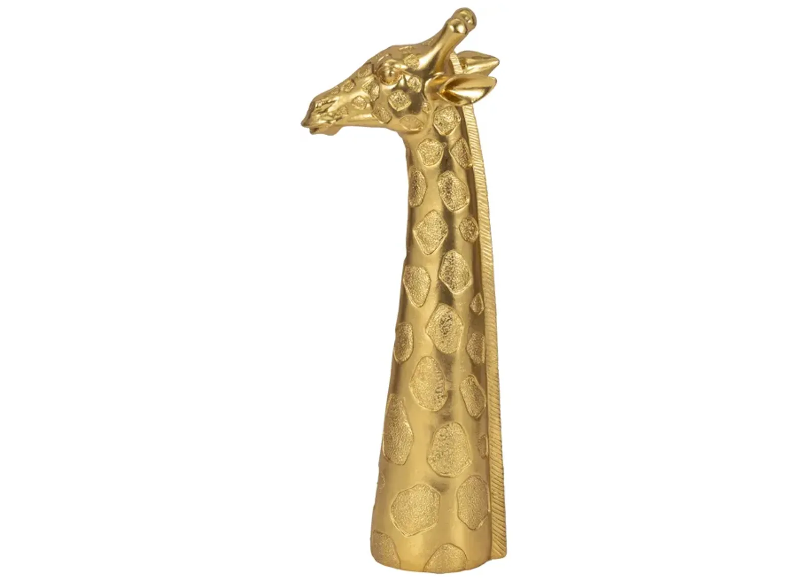 16" Giraffe Head Tabletop Decor, Gold