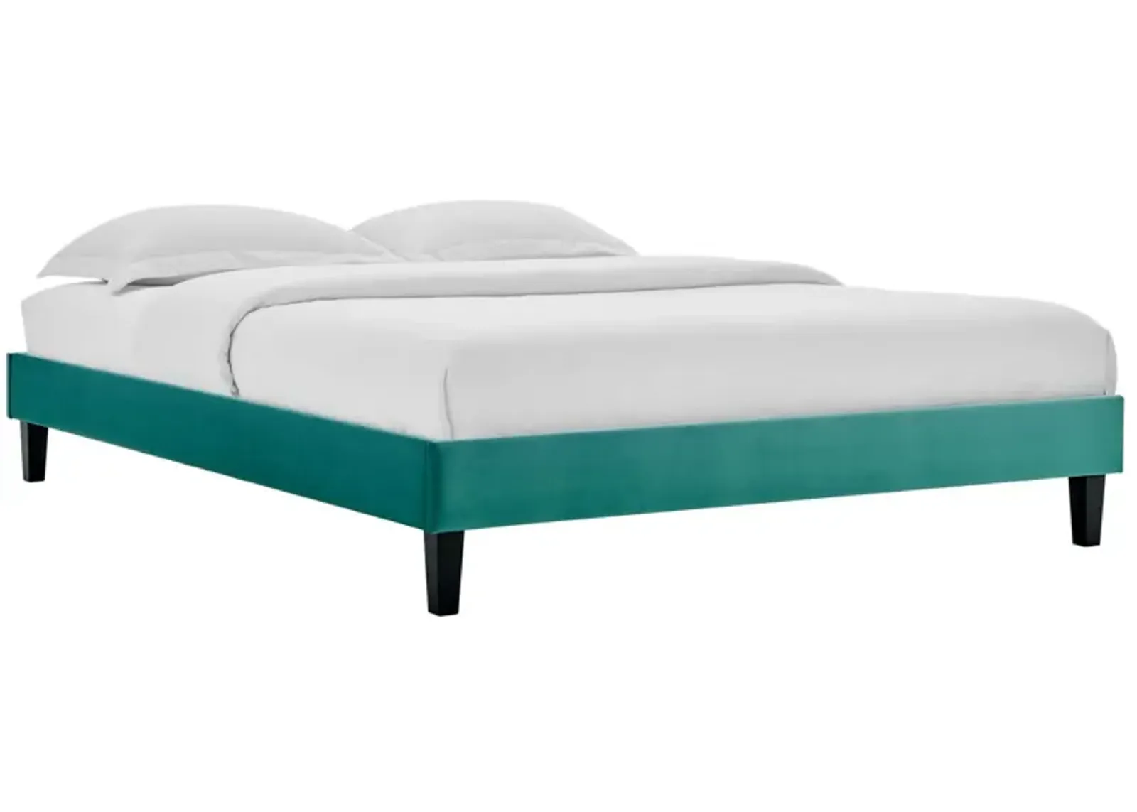 Reign Twin Performance Velvet Platform Bed Frame