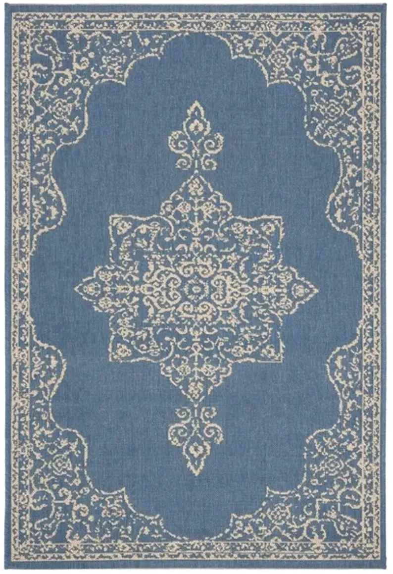 Safavieh BEACH HOUSE Collection BHS180N-8 Cream / Blue 8' X 10'