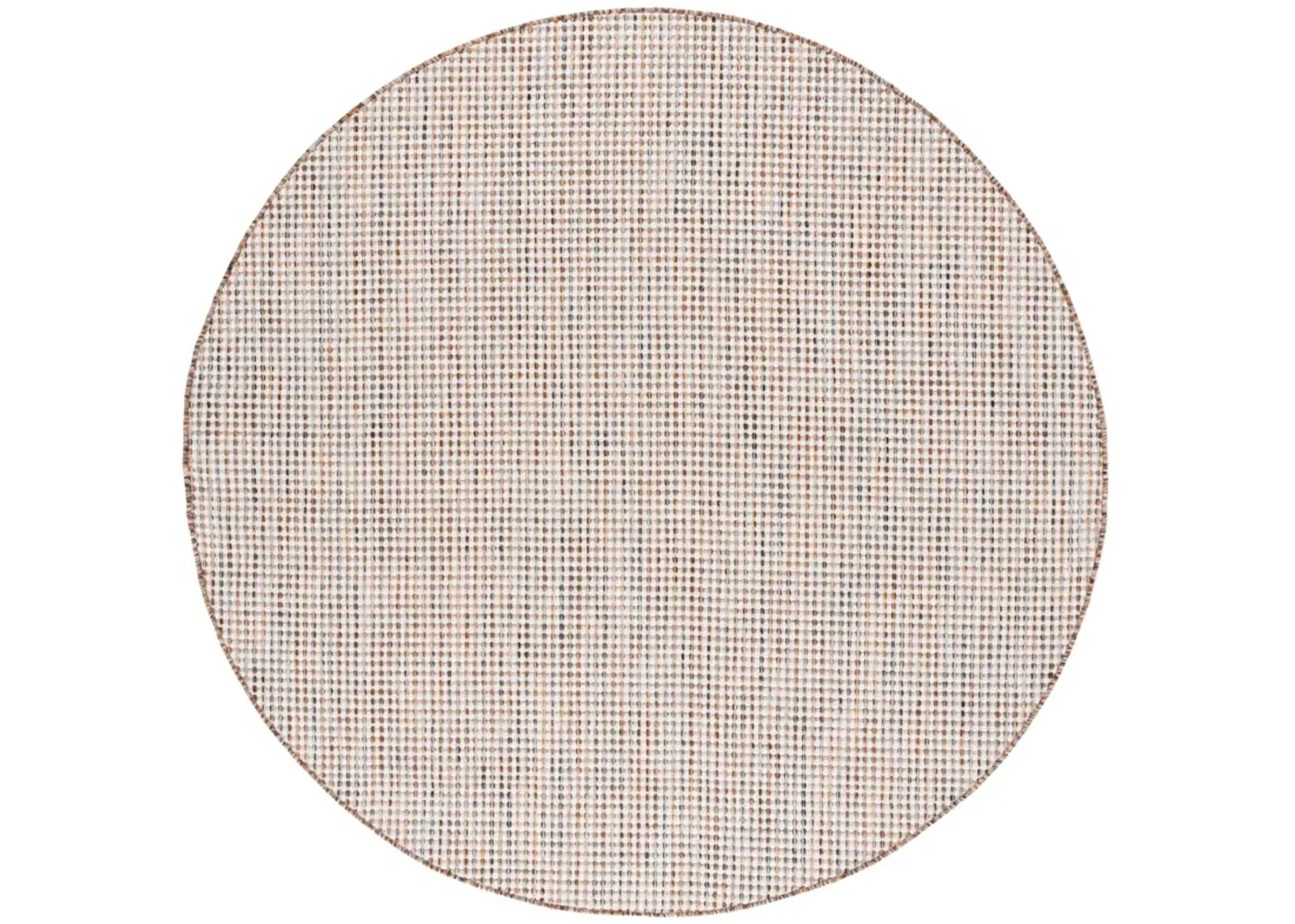 COURTYARD  8586 IVORY GREY  6'-7' x 6'-7' Round Round Rug