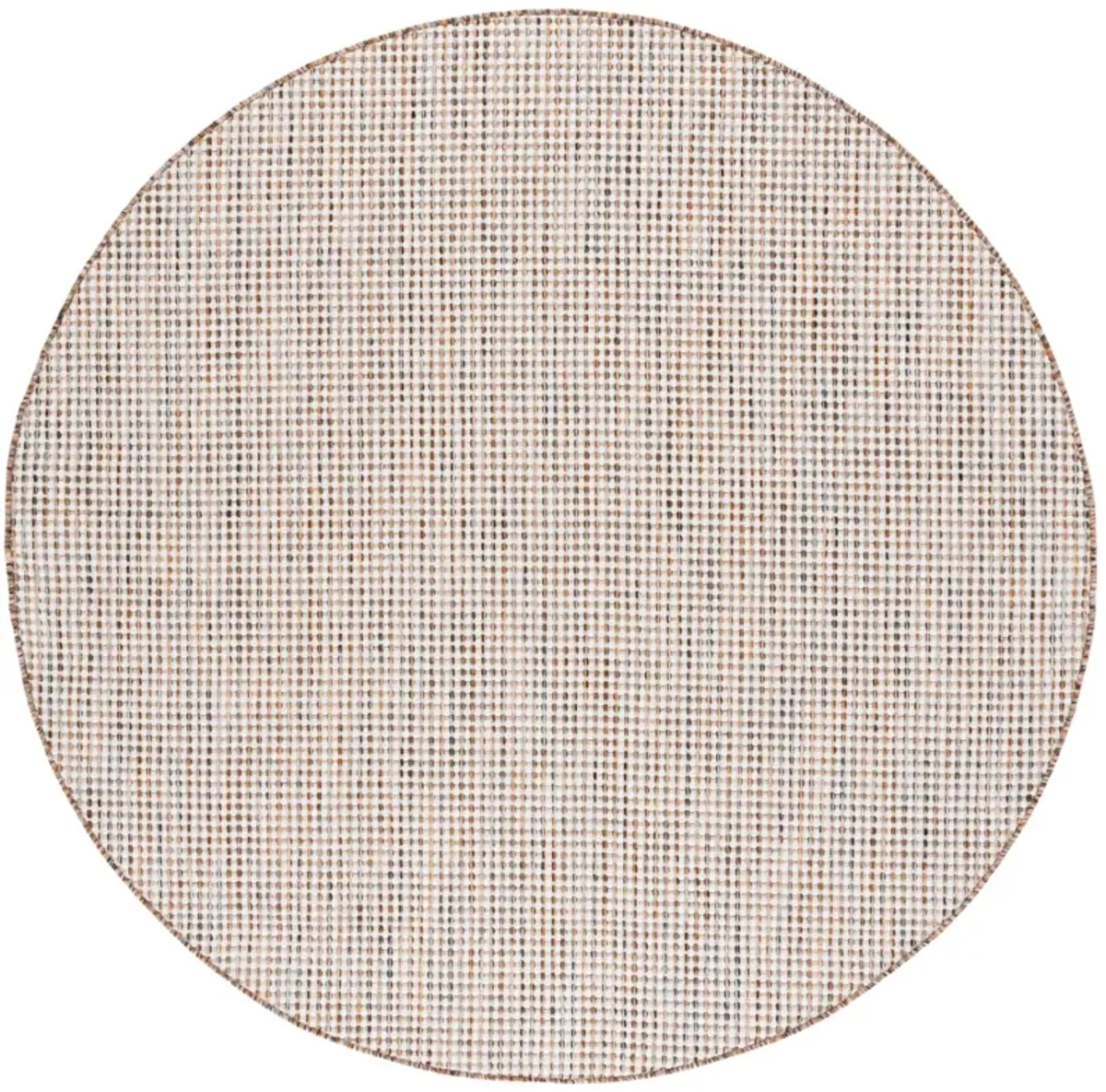 COURTYARD  8586 IVORY GREY  6'-7' x 6'-7' Round Round Rug