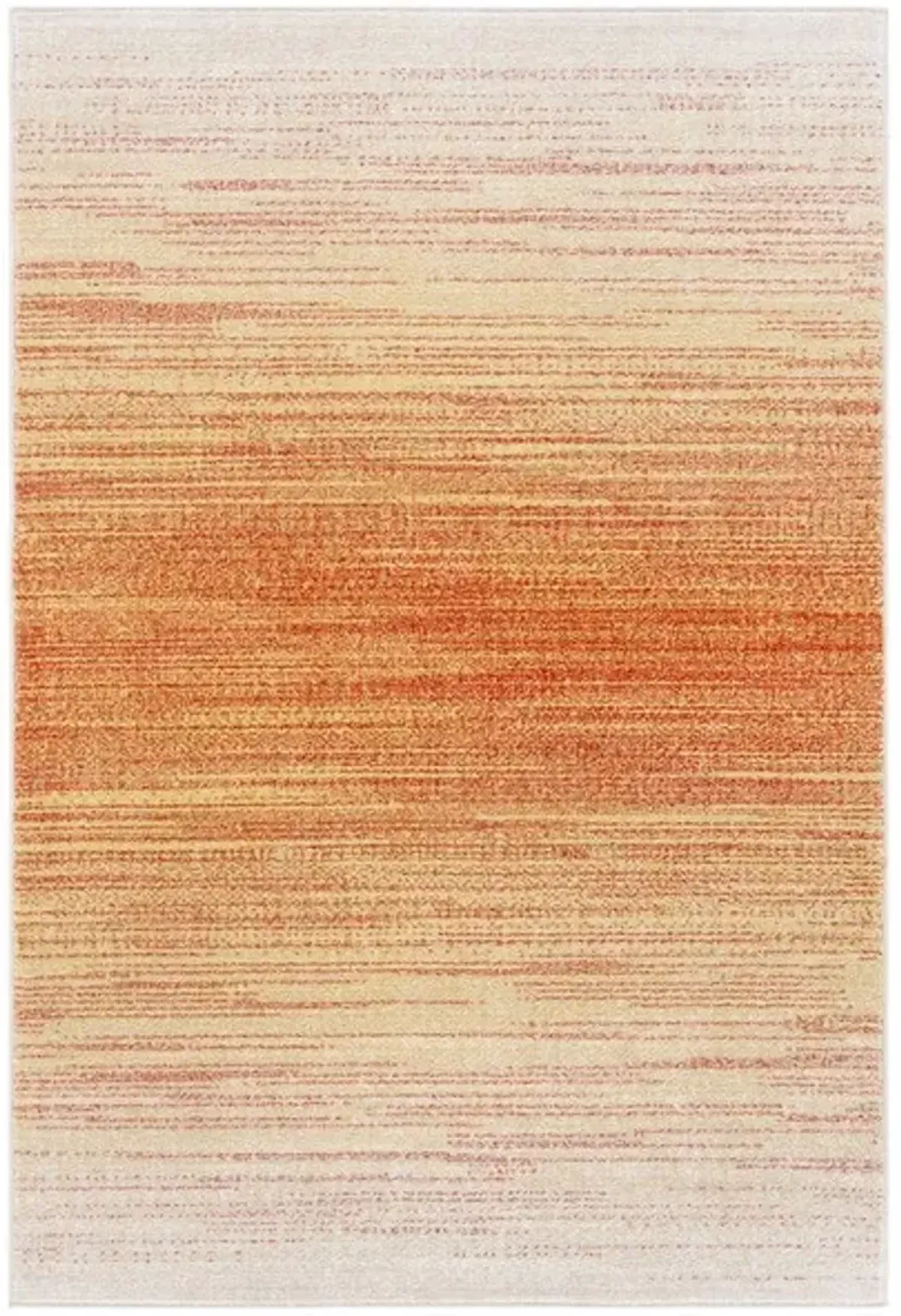 Adirondack Contemporary Orange / Red 2'-6" X 6' Powerloomed Rug