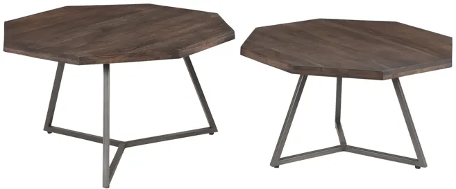 Loft Octagon Nesting Coffee Table, Set of 2 - Vinegar