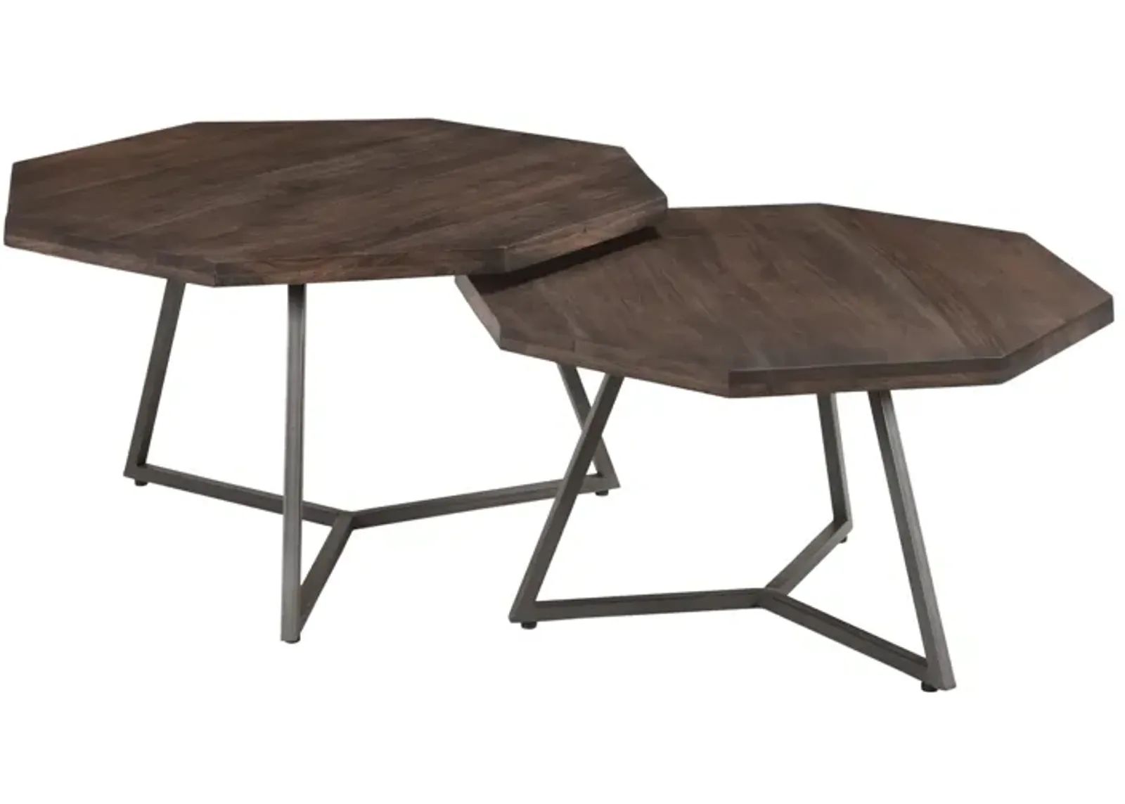 Loft Octagon Nesting Coffee Table, Set of 2 - Vinegar