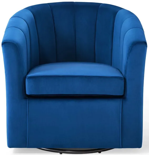 Prospect Performance Velvet Swivel Armchair