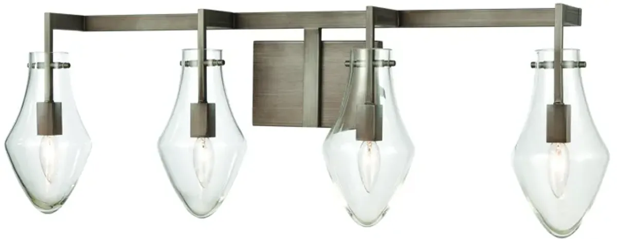 Culmination 36" Wide 4-Light Vanity Light - Weathered Zinc