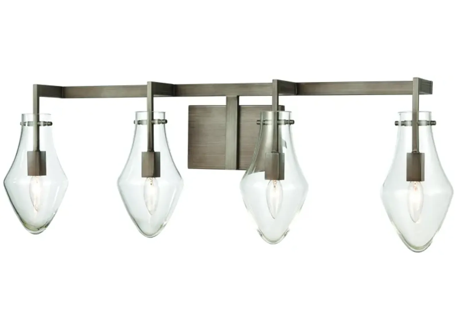 Culmination 36" Wide 4-Light Vanity Light - Weathered Zinc