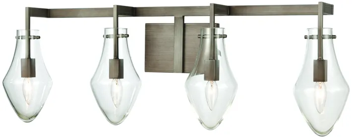 Culmination 36" Wide 4-Light Vanity Light - Weathered Zinc