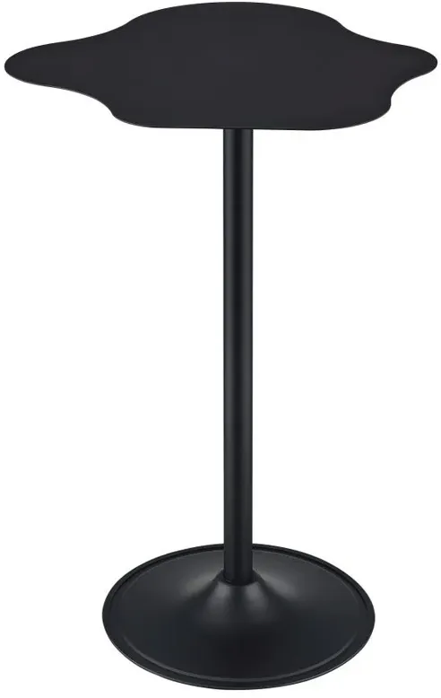 Keanu Pedestal Cloud-Shaped Top Bar Table Black