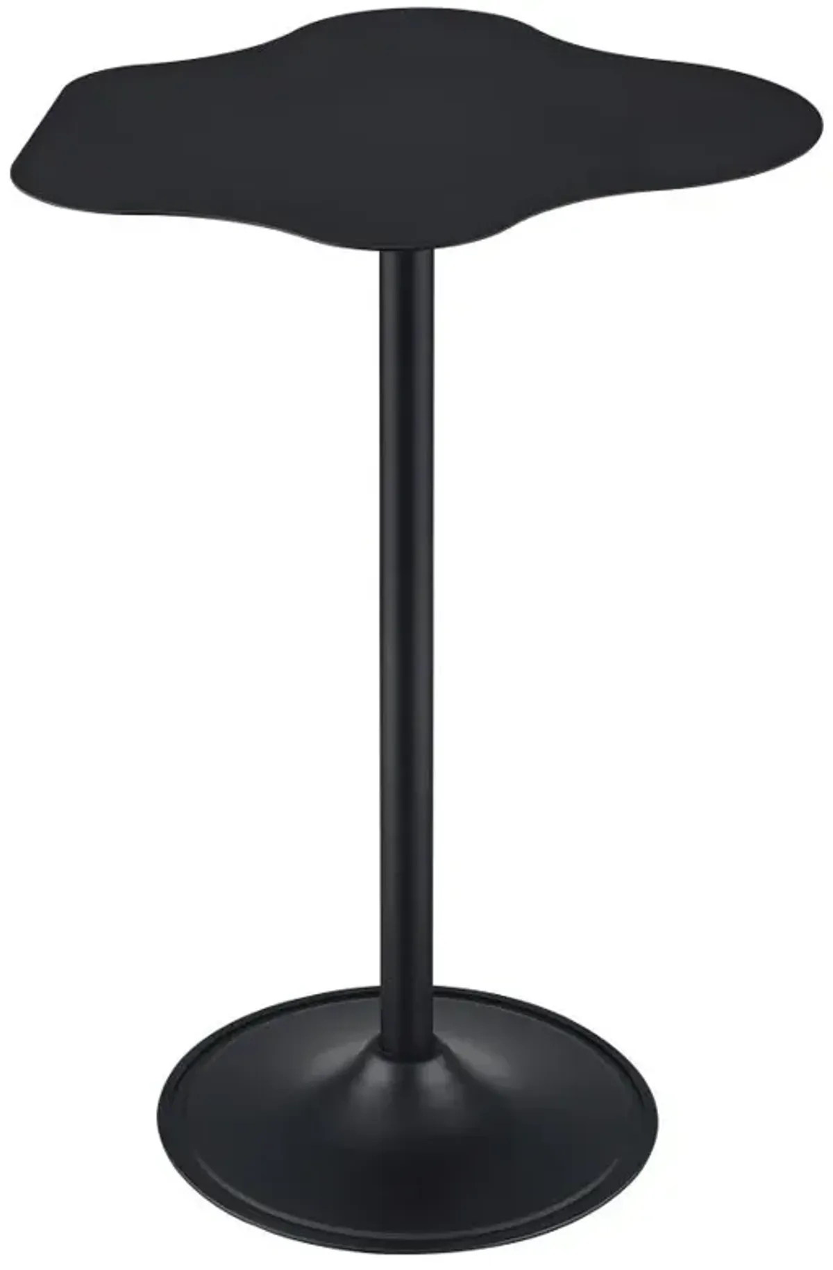 Keanu Pedestal Cloud-Shaped Top Bar Table Black