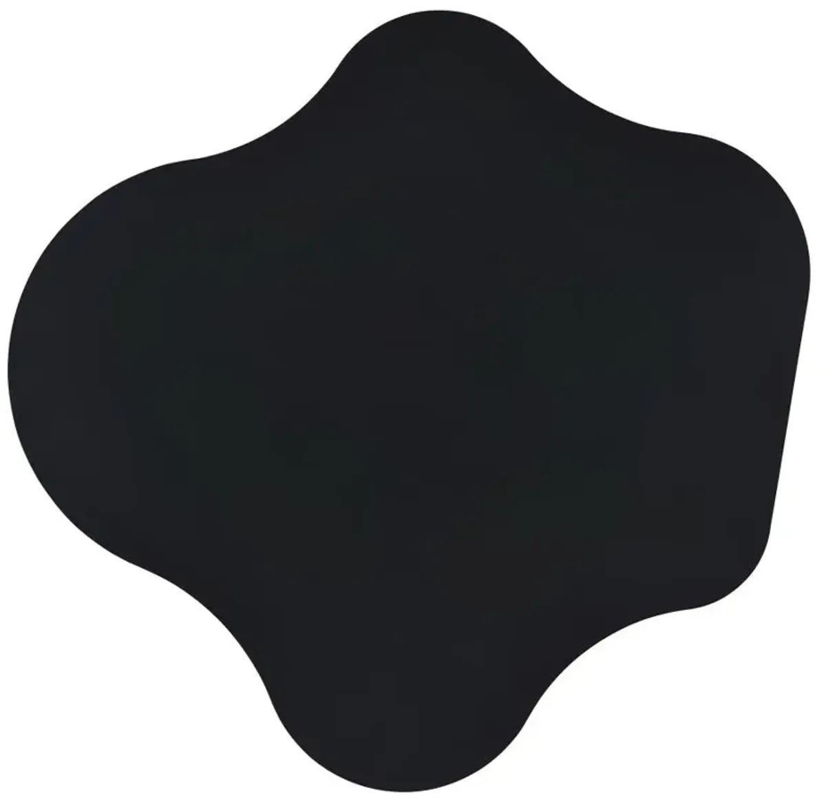 Keanu Pedestal Cloud-Shaped Top Bar Table Black