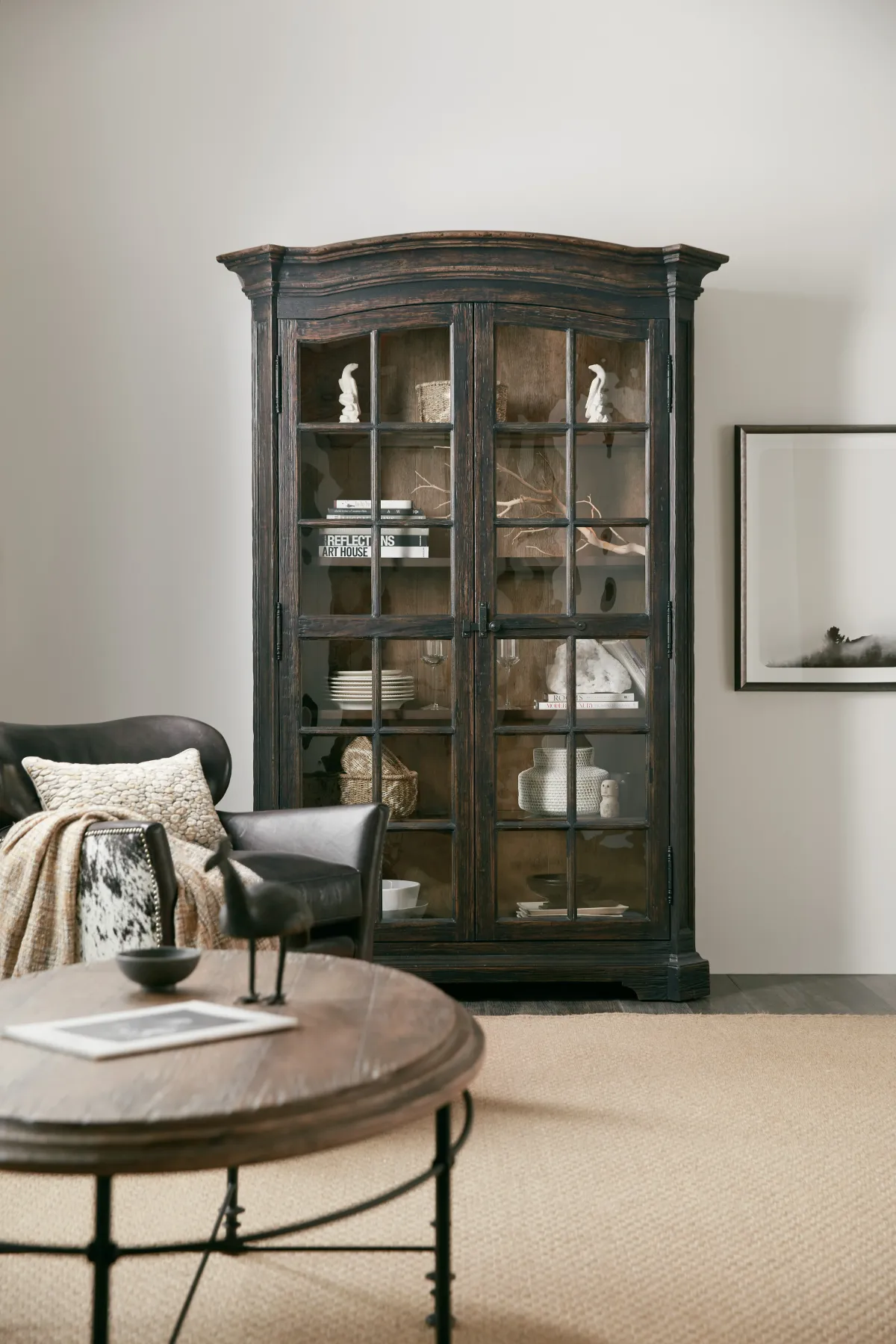 La Grange Mullins Prairie Display Cabinet