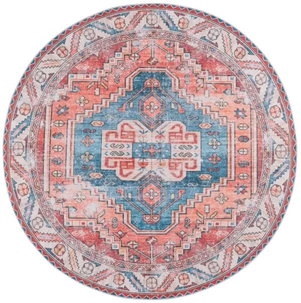 ARIZONA 251 RED  6' x 6' Round Round Rug