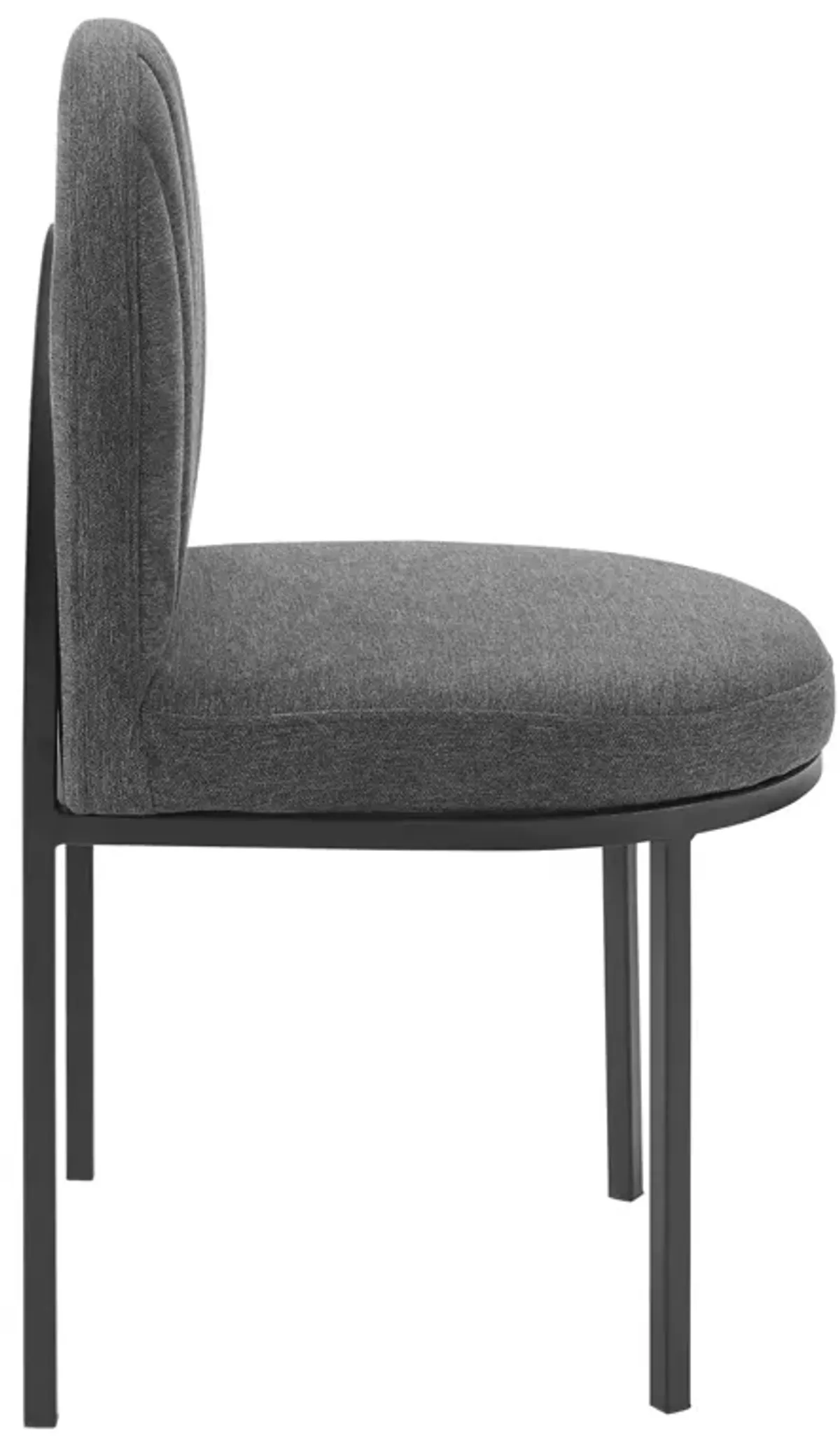 Isla Channel Tufted Upholstered Fabric Dining Side Chair