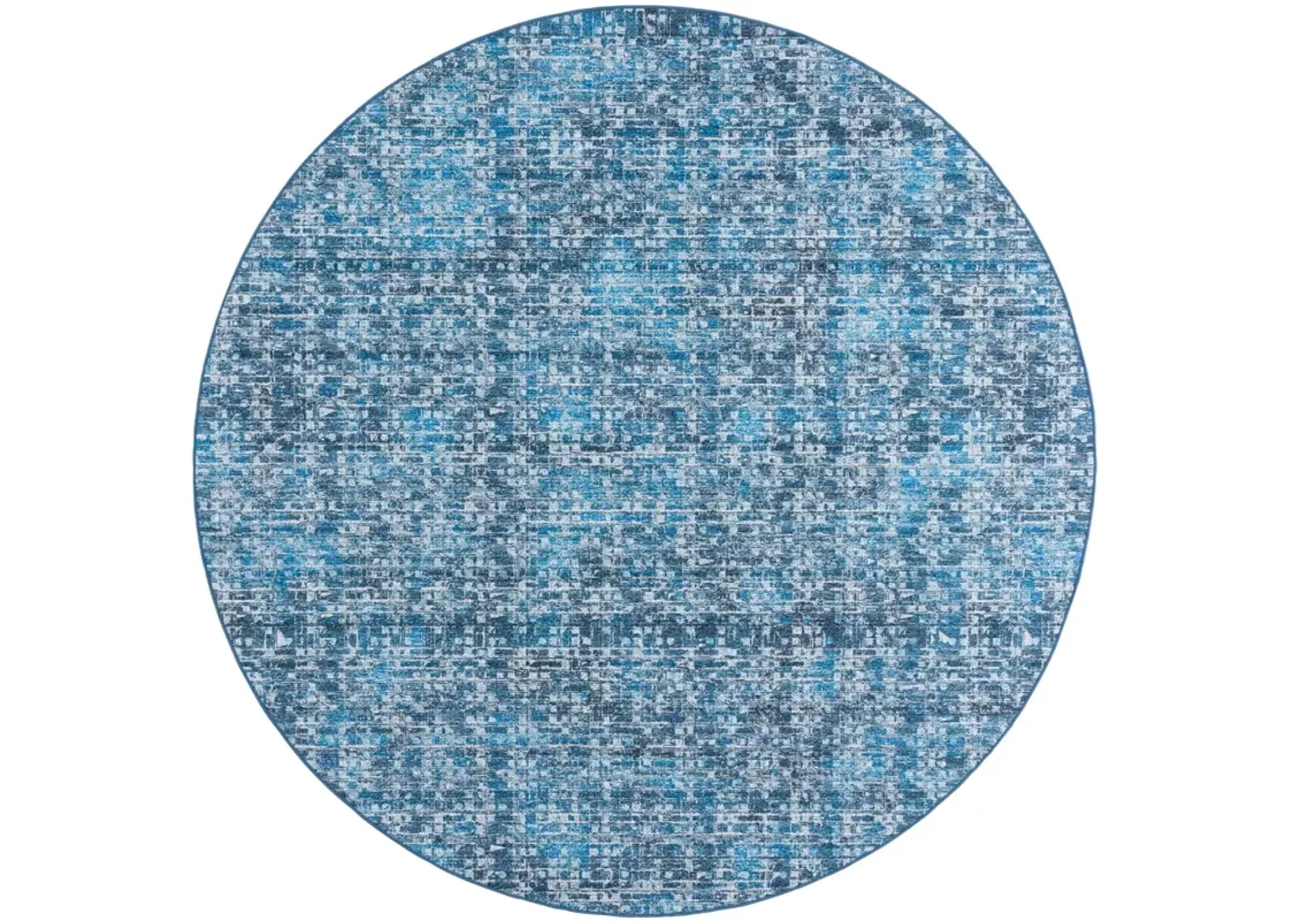 TUCSON 901 BLUE  6' x 6' Round Round Rug