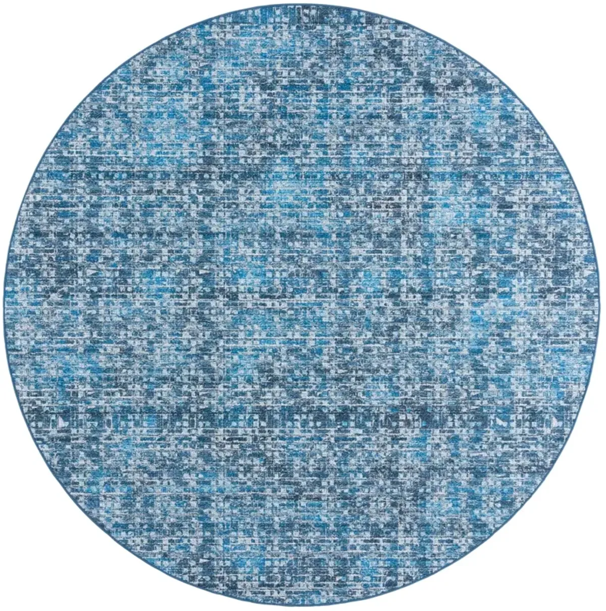 TUCSON 901 BLUE  6' x 6' Round Round Rug