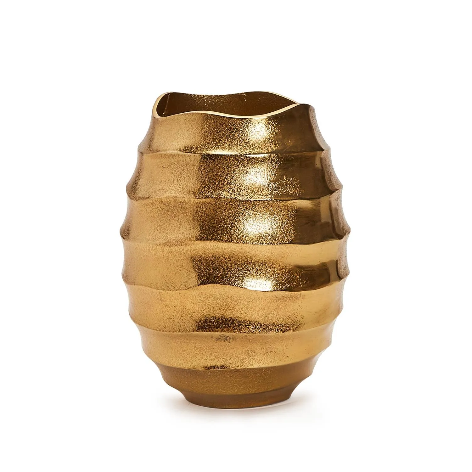 12" Golden Wave Vase