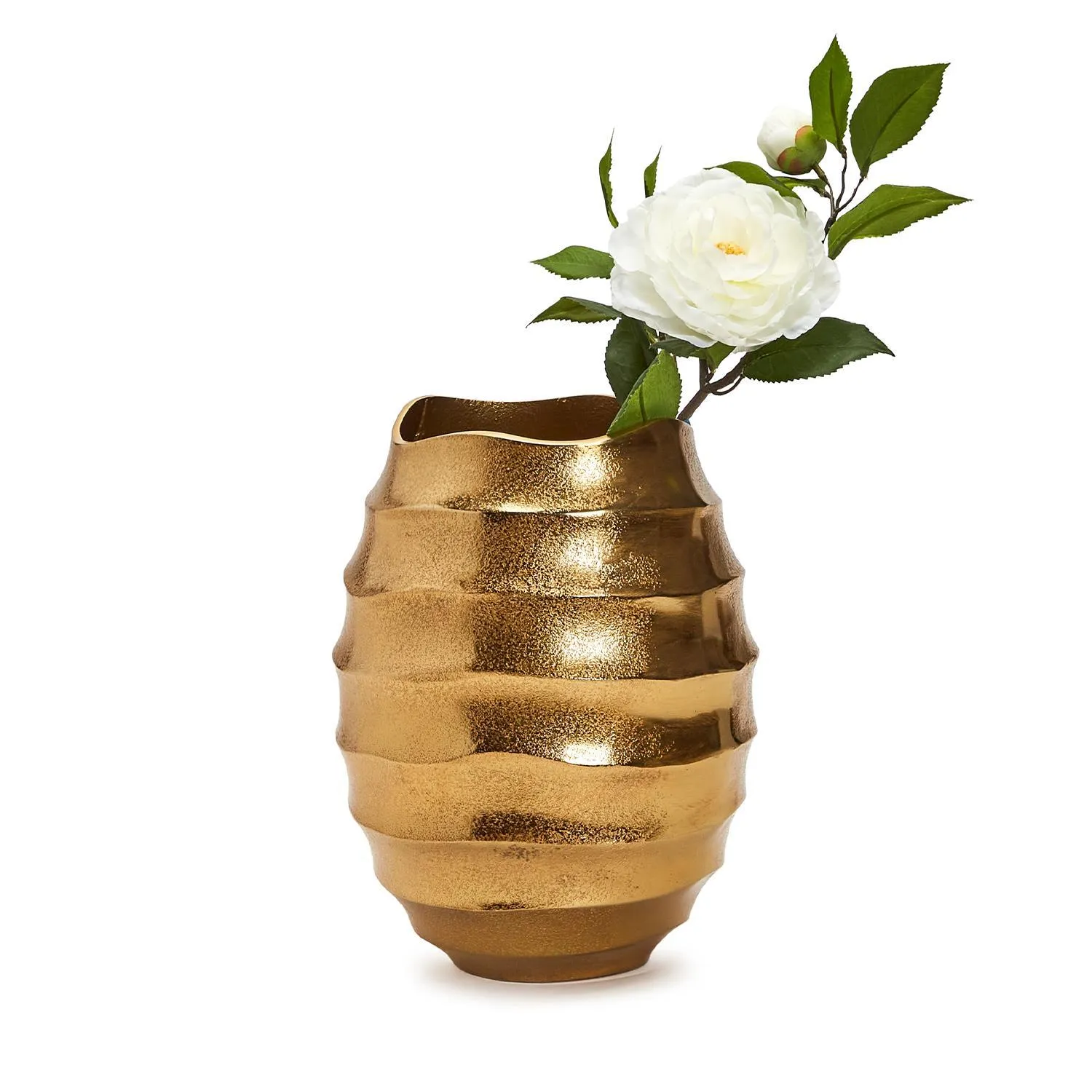 12" Golden Wave Vase