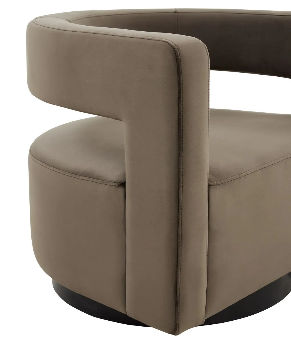 Edgar Velvet  Swivel Chair