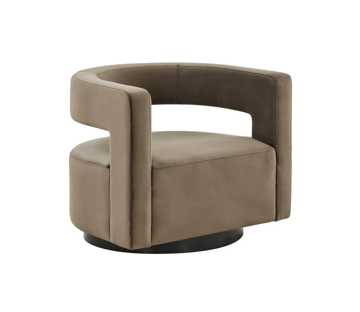 Edgar Velvet  Swivel Chair