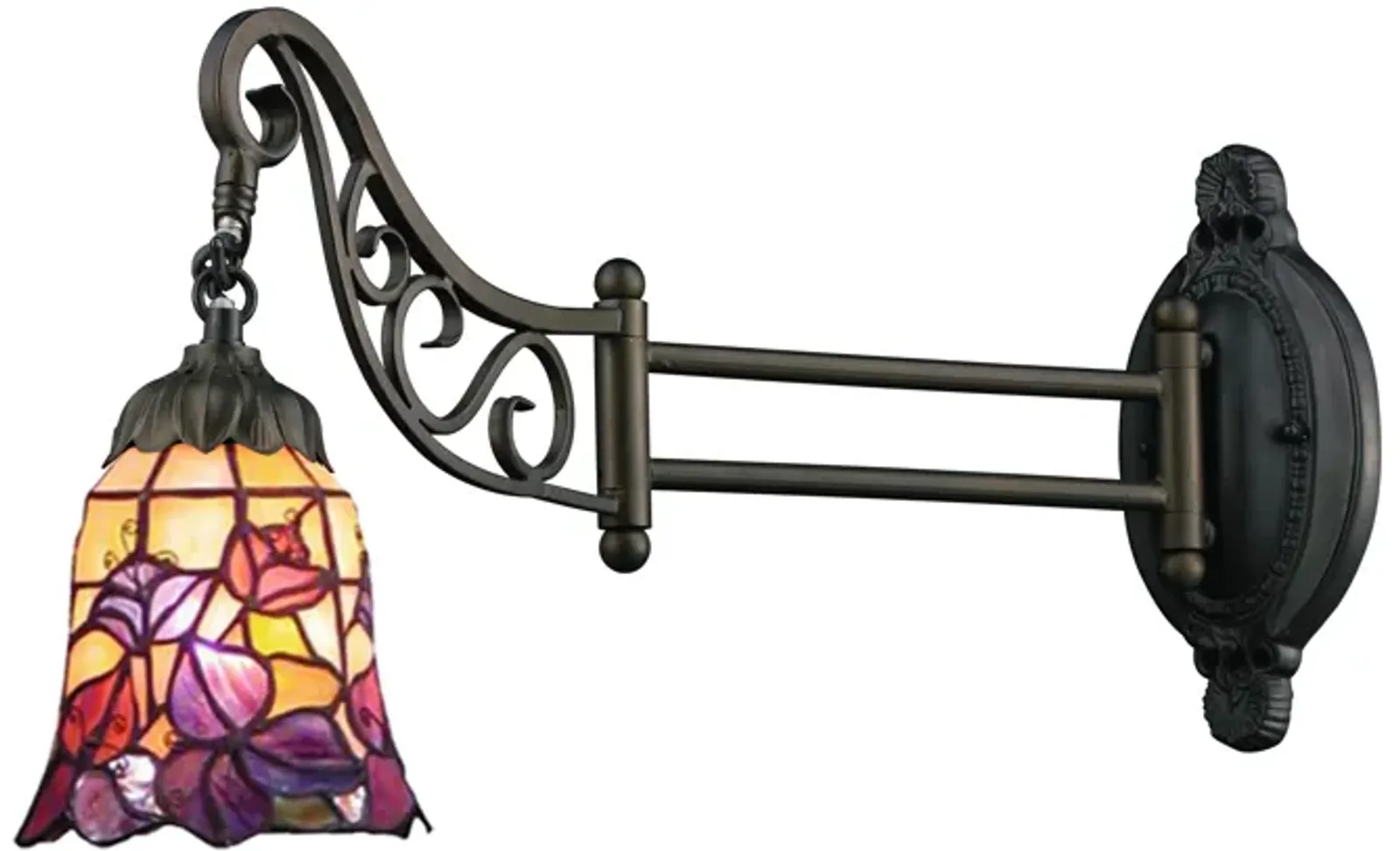 Mix-N-Match 12" High 1-Light Sconce - Tiffany Bronze